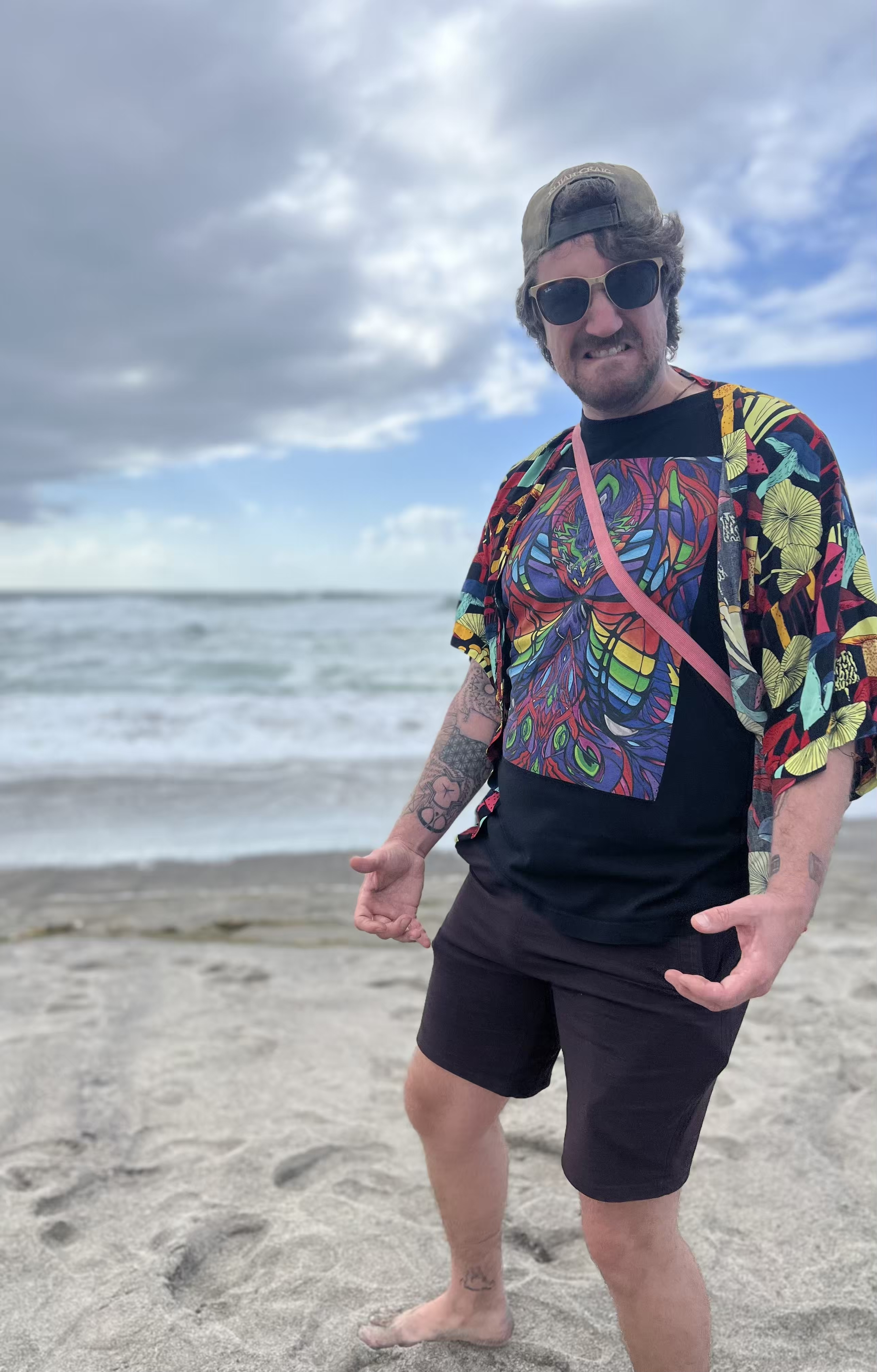 Prismatic Collision Unisex Cotton T-Shirt product thumbnail image Prismatic Collision Unisex Cotton T-Shirt product thumbnail image