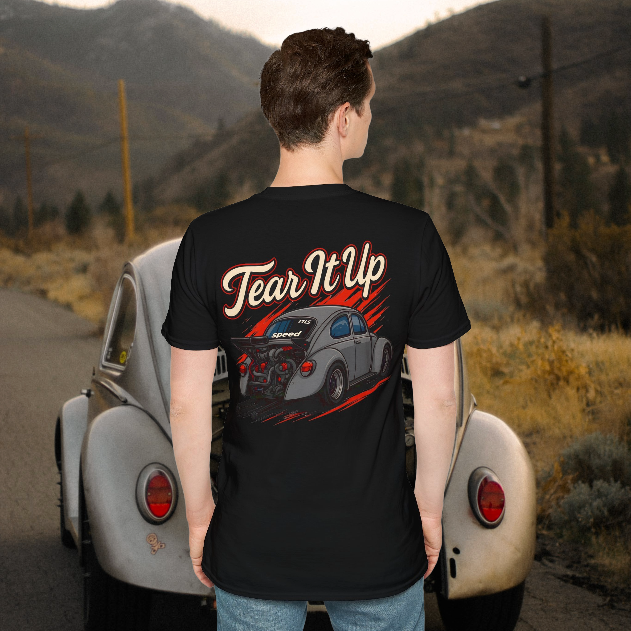 Tear It Up! VW Drag Bug Tee product thumbnail image Tear It Up! VW Drag Bug Tee product thumbnail image