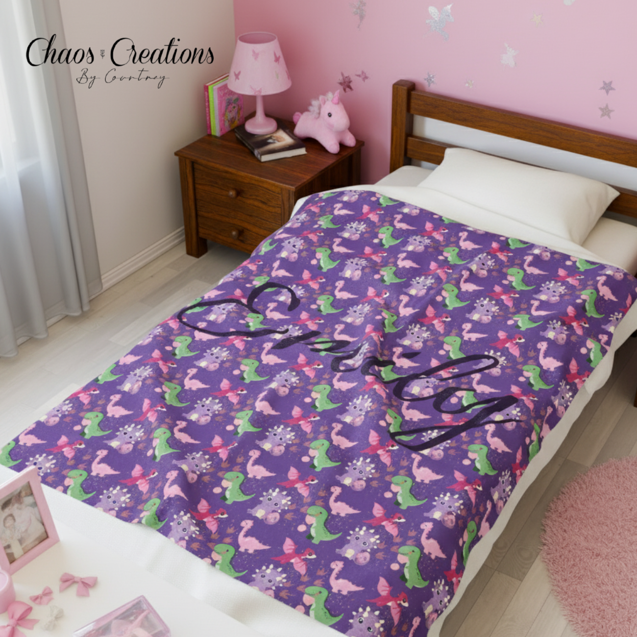 Personalized Velveteen Plush Blanket for Cozy Nights, Child's Gift, Home Decor, Custom Blanket, Soft Throw