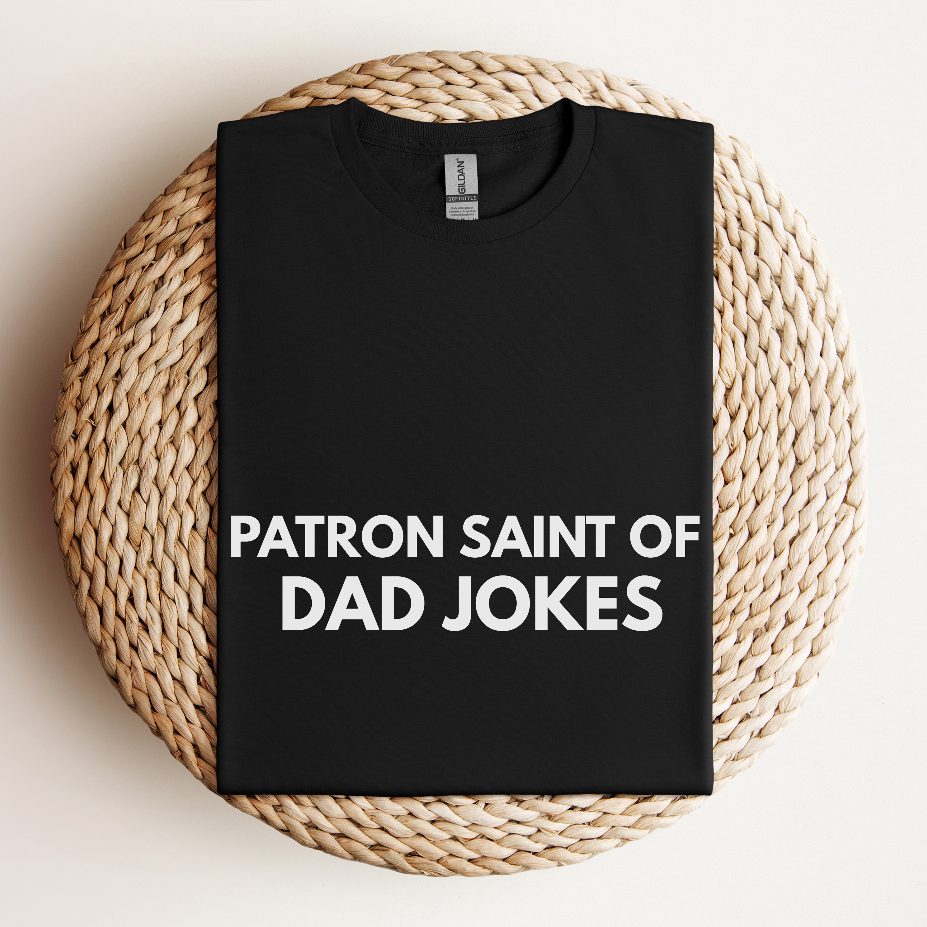 Patron Saint of Dad Jokes Shirt, Catholic Dad Gift, Funny Father's Day Tee, Catholic Humor Shirt, Christian Men's T-Shirt, Gift for Him product thumbnail image