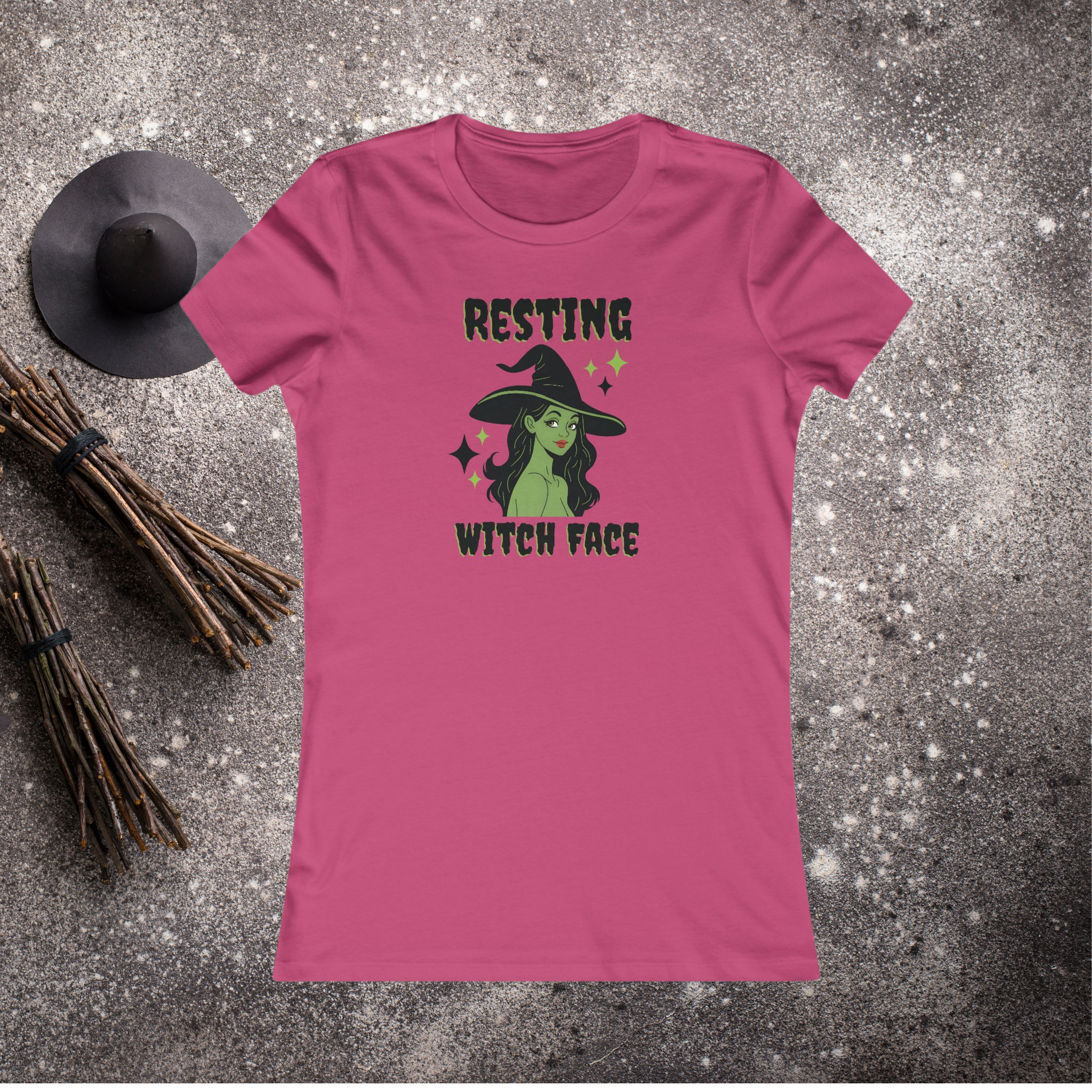 Halloween T-Shirt Women's Resting Witch Face product thumbnail image Halloween T-Shirt Women's Resting Witch Face product thumbnail image