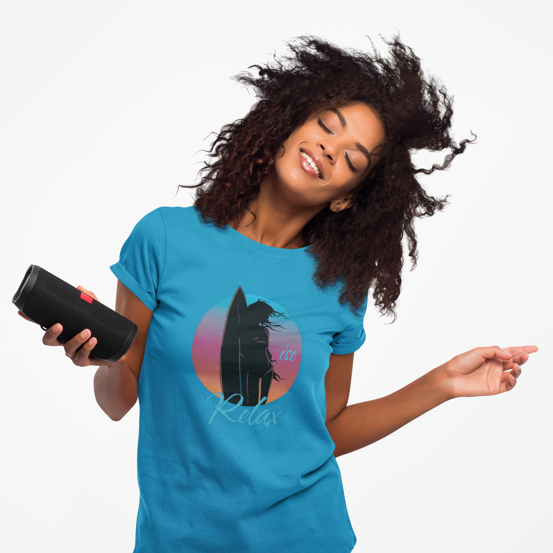 Women's Boyfriend Tee - Relax Your Way, Surf Life product thumbnail image Women's Boyfriend Tee - Relax Your Way, Surf Life product thumbnail image