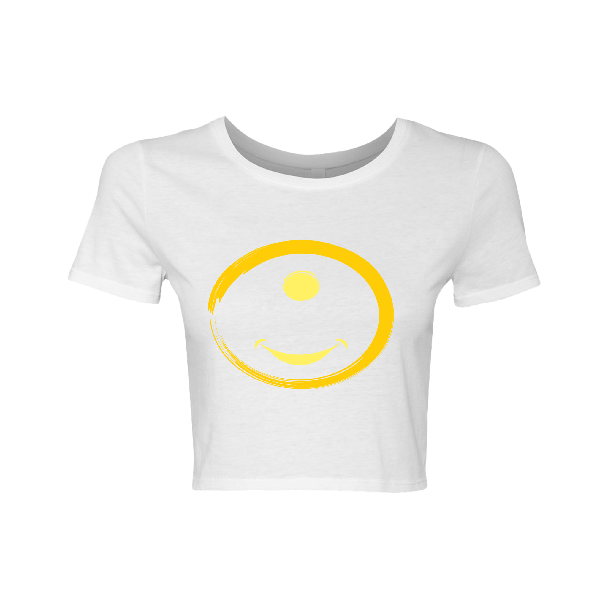 Cheerful Women's Crop Tee with third eye Smile Design, Yoga and Cute Summer Top, Graphic Tee of Third Eye, Perfect Gift for Thinkers & Meditators product thumbnail image Cheerful Women's Crop Tee with third eye Smile Design, Yoga and Cute Summer Top, Graphic Tee of Third Eye, Perfect Gift for Thinkers & Meditators product thumbnail image