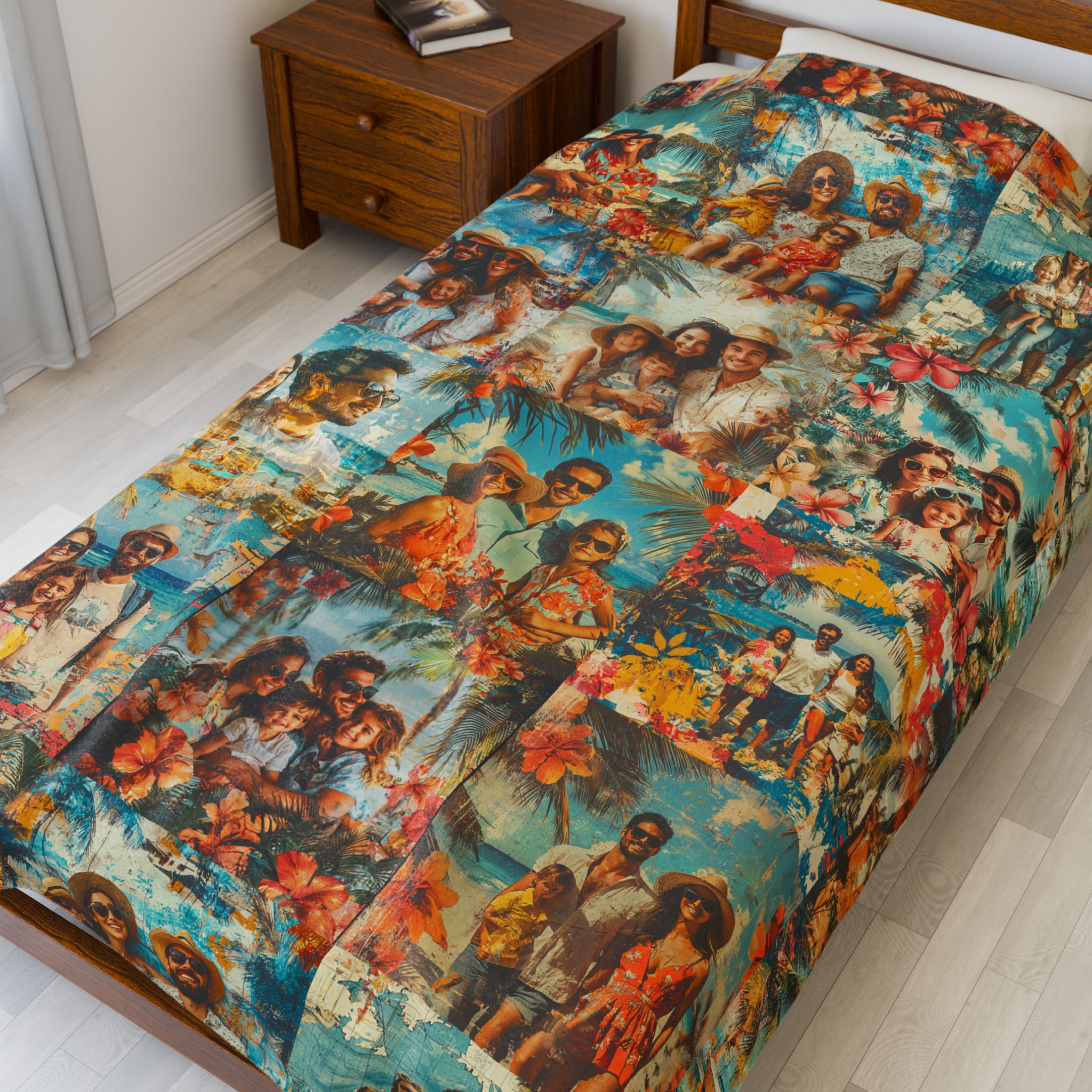 Custom Photo Blanket, Velveteen Plush product thumbnail image