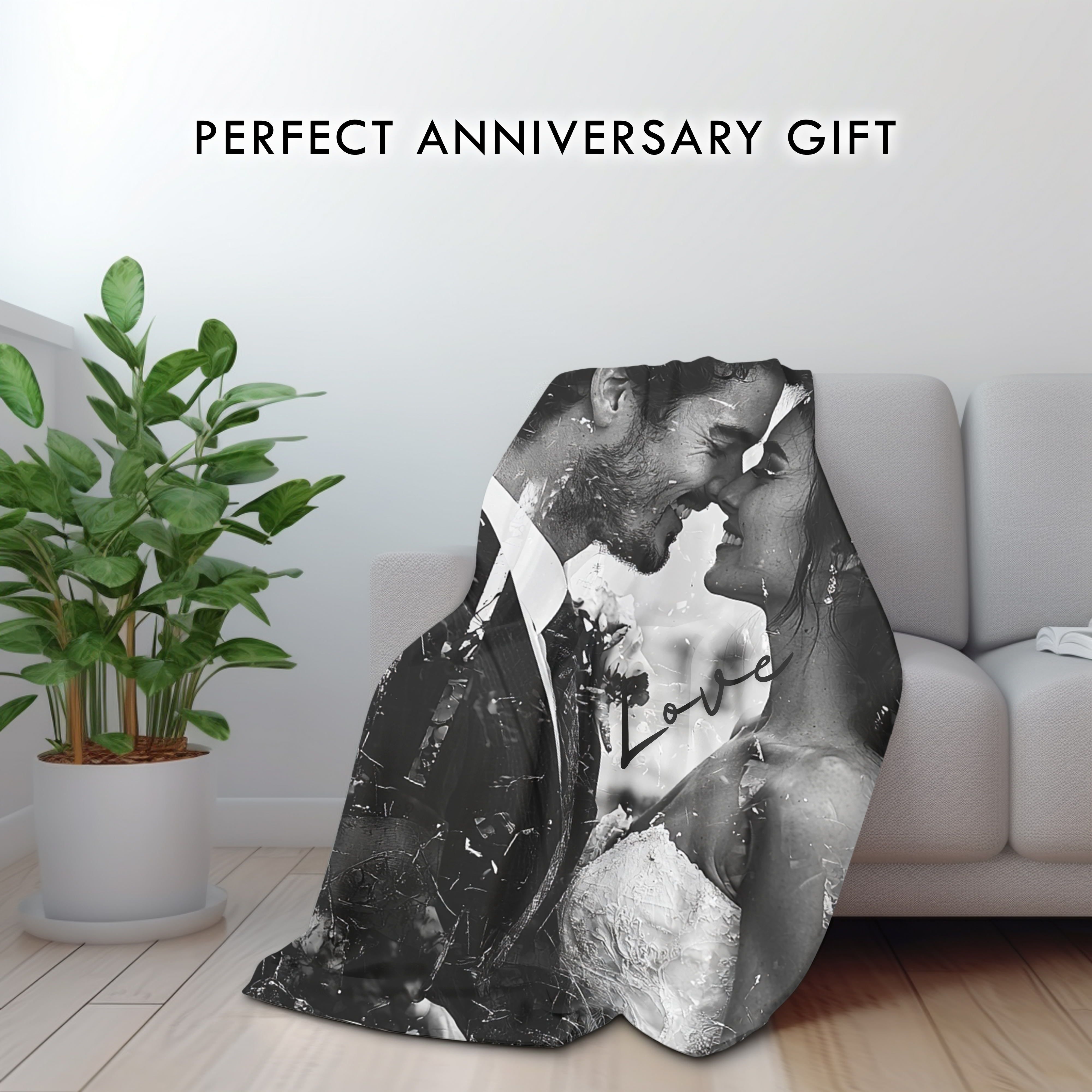 Custom Photo Blanket, Velveteen Plush product thumbnail image