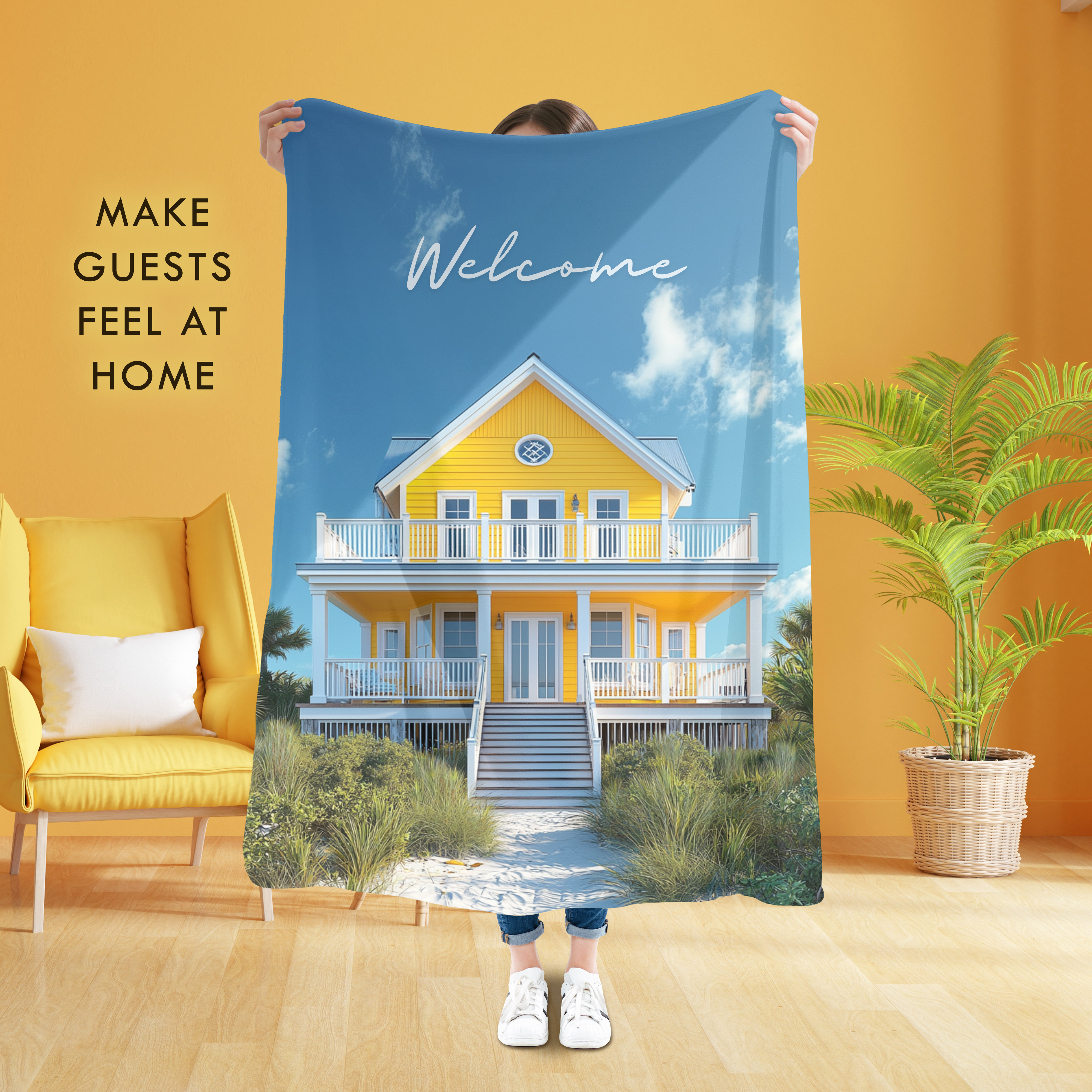 Custom Photo Blanket, Velveteen Plush product thumbnail image