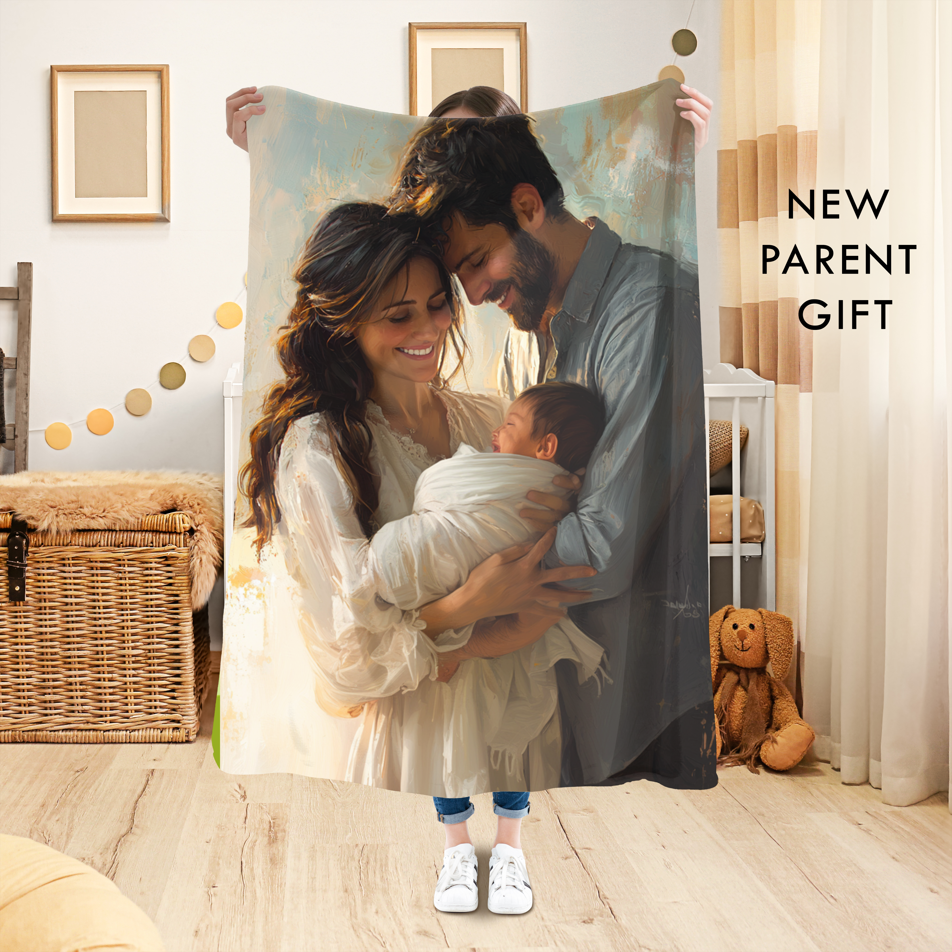 Custom Photo Blanket, Velveteen Plush product thumbnail image