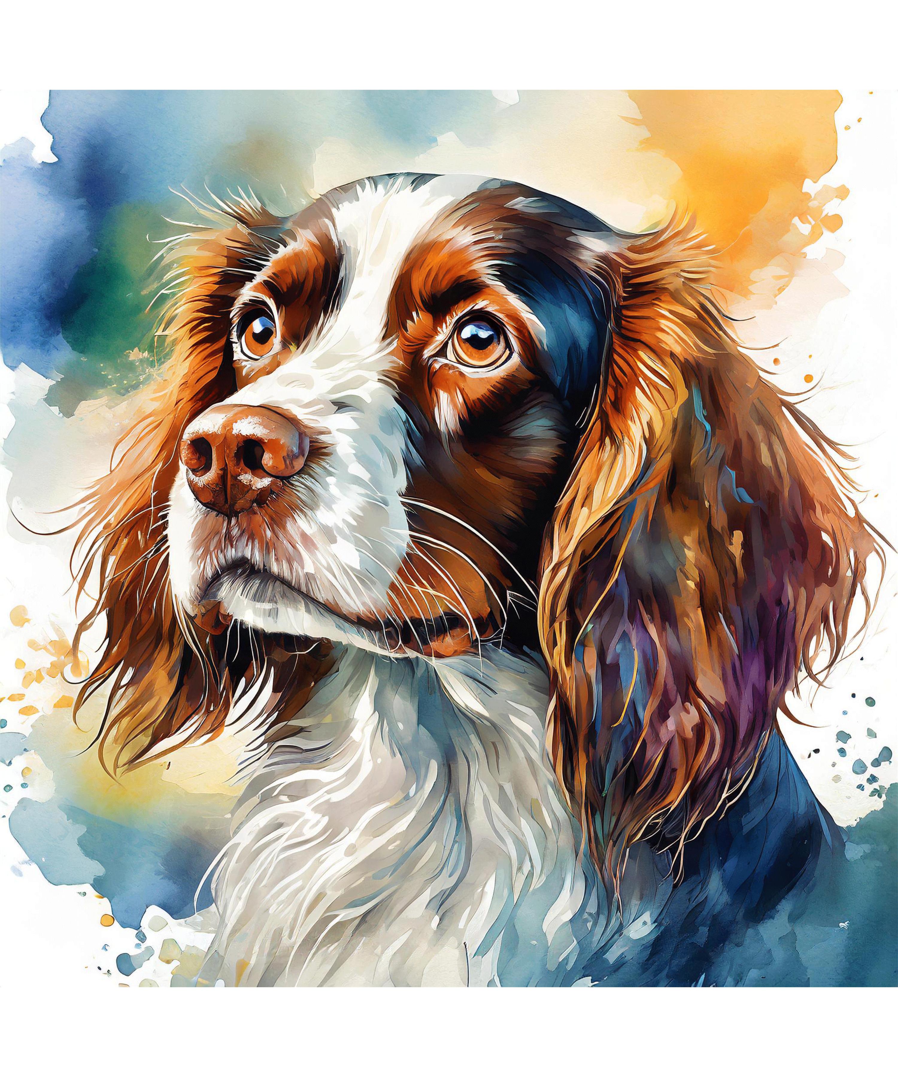 Brittany Spaniel Canvas Tote Bag