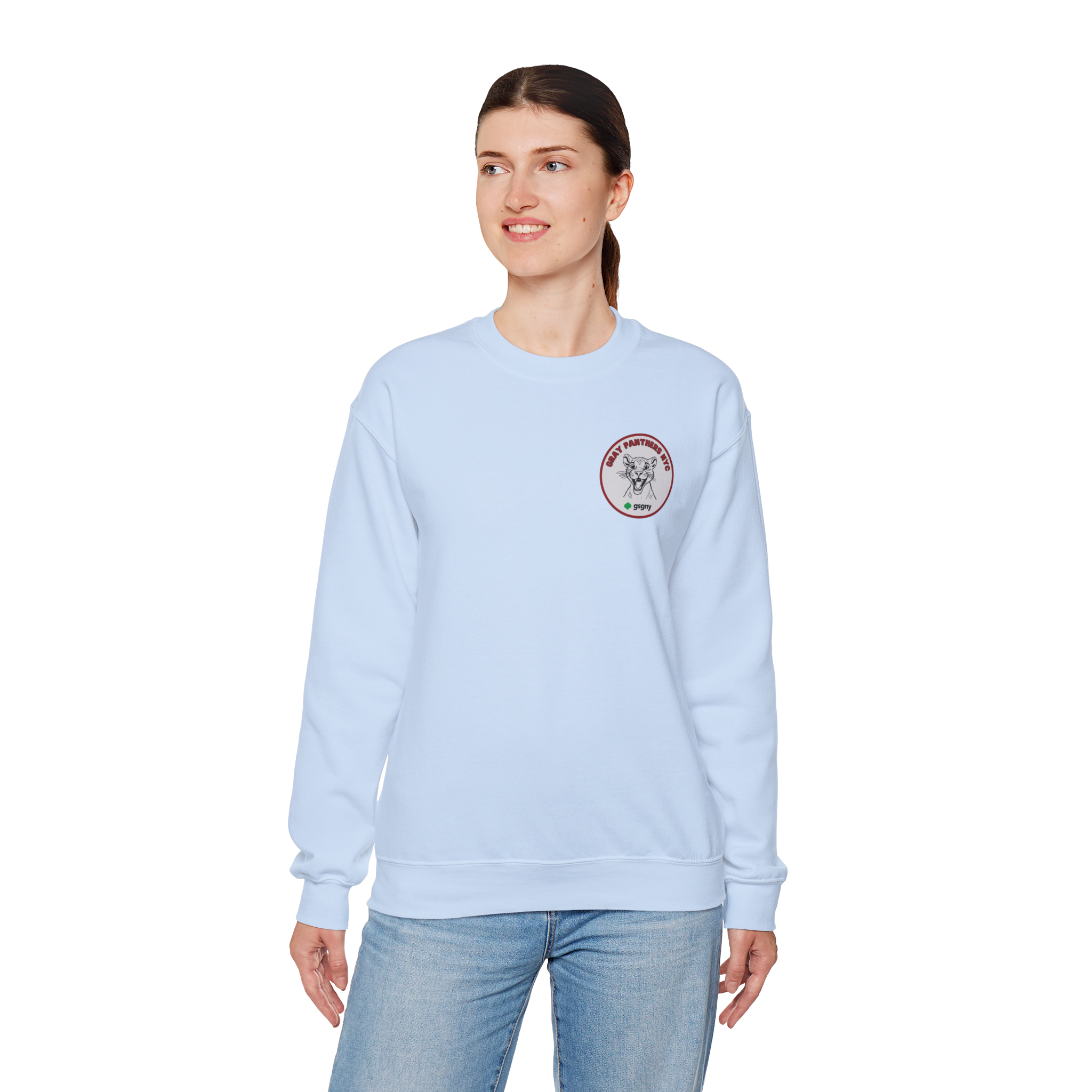 Girl Scouts NYC and Gray Panthers NYC Cozy Unisex Crewneck Sweatshirt - Fun Animal Design, Perfect for Casual Outings, Gift for Friends, Cozy Lounge Wear, Birthday Present, [...] product thumbnail image