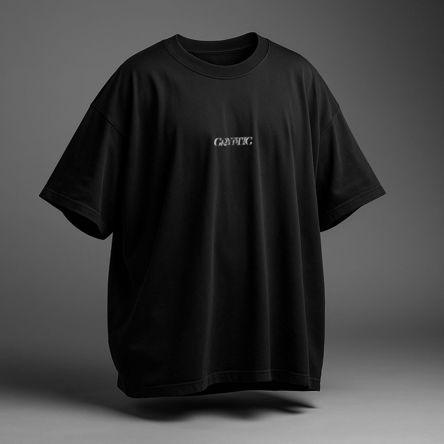 Cryptic Street Vision Oversized Tee-BLACK product thumbnail image