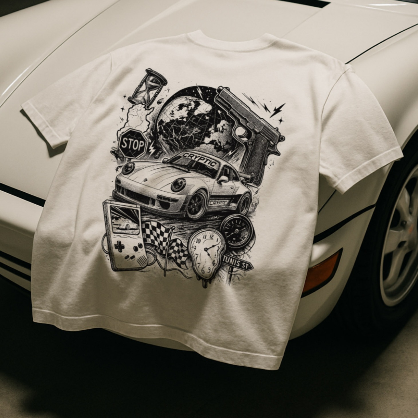 Cryptic Street Vision Oversized Tee – White product thumbnail image Cryptic Street Vision Oversized Tee – White product thumbnail image