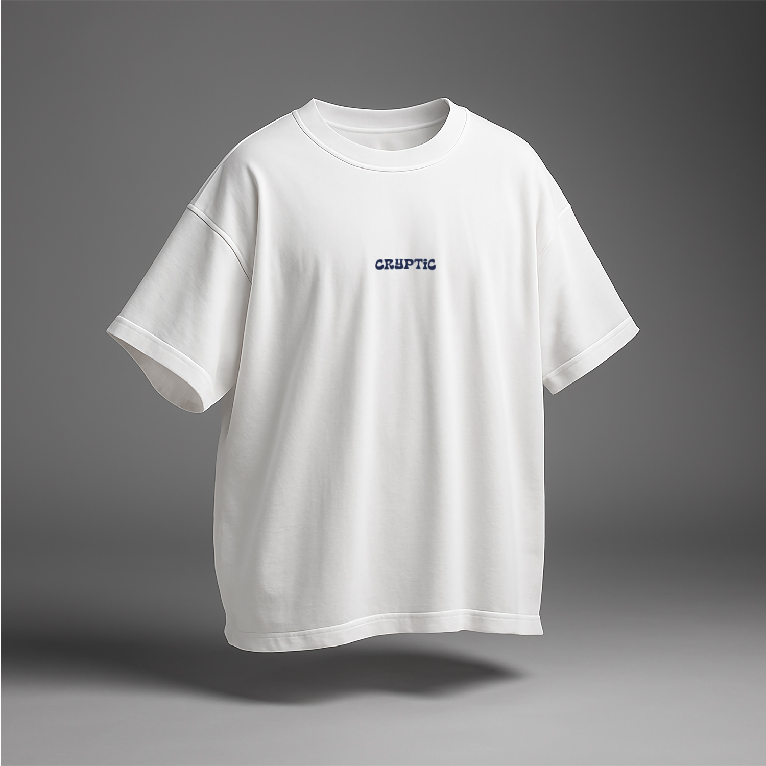 Cryptic Street Vision Oversized Tee – White product thumbnail image