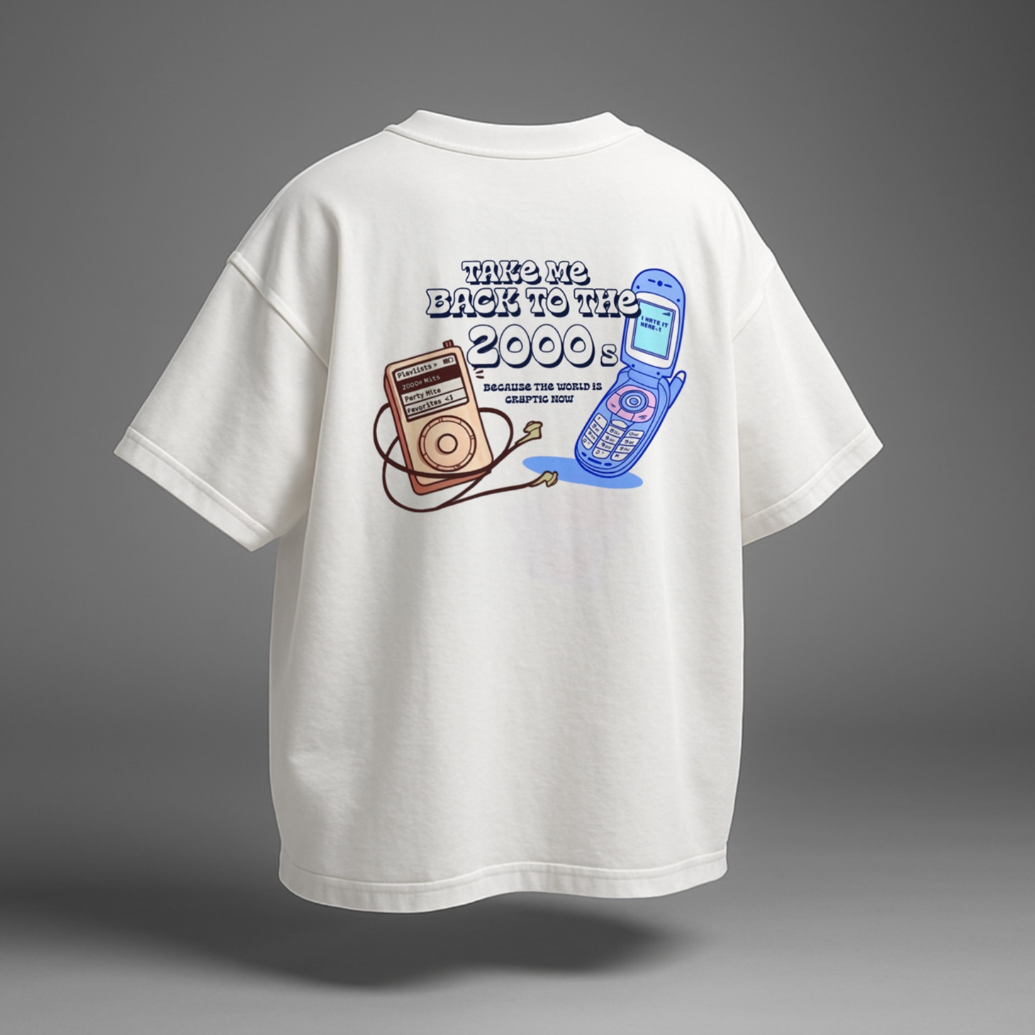 Cryptic Street Vision Oversized Tee – White