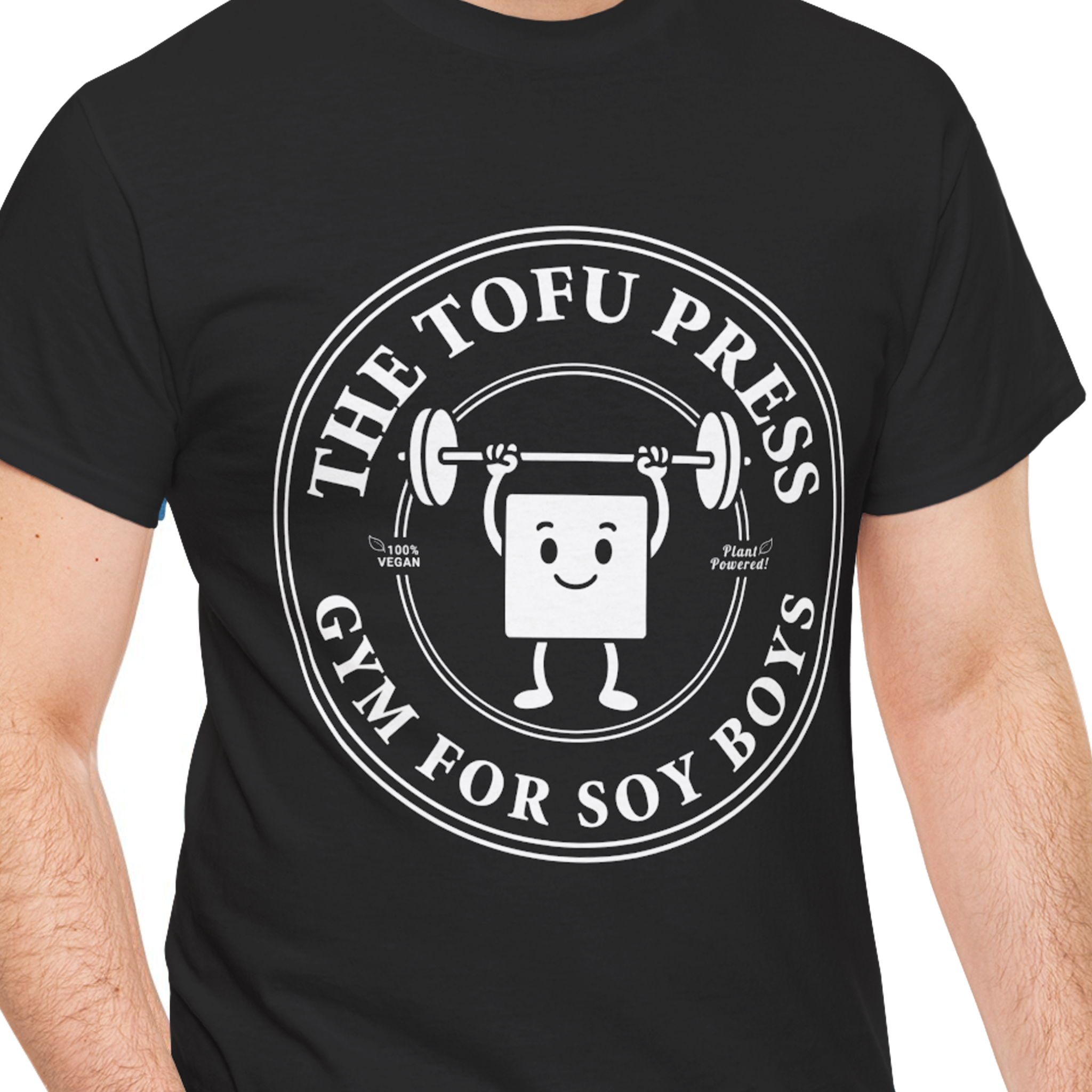 The Tofu Press -Gym For Soy Boys- Vegan Fitness Tee