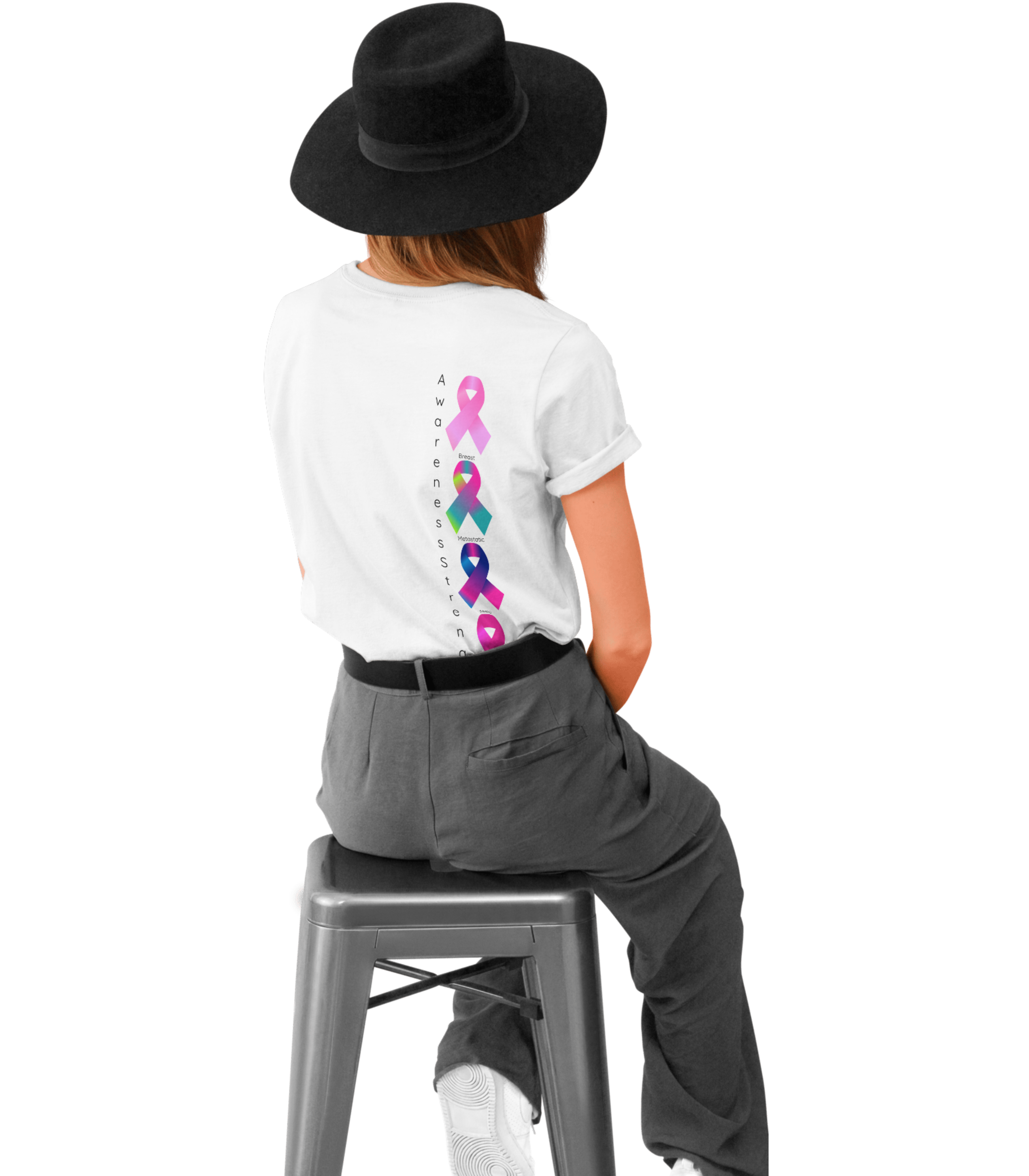 October Cancer Awareness Ribbon Constellation T-Shirt – Breast, Liver, Male, Metastatic &amp; Inflammatory Support product thumbnail image