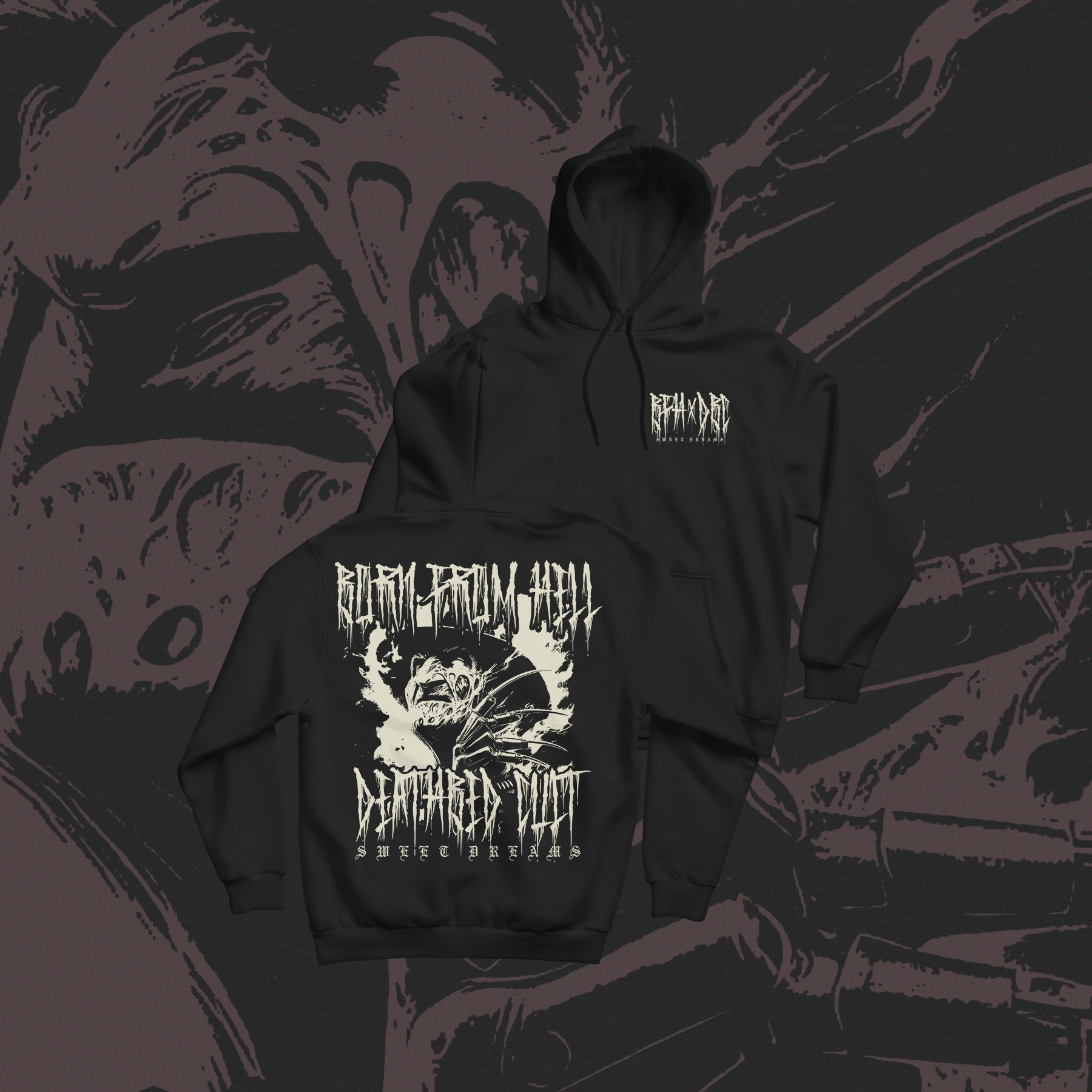 BFH X DBC HORROR COLLAB HOODIE product thumbnail image BFH X DBC HORROR COLLAB HOODIE product thumbnail image