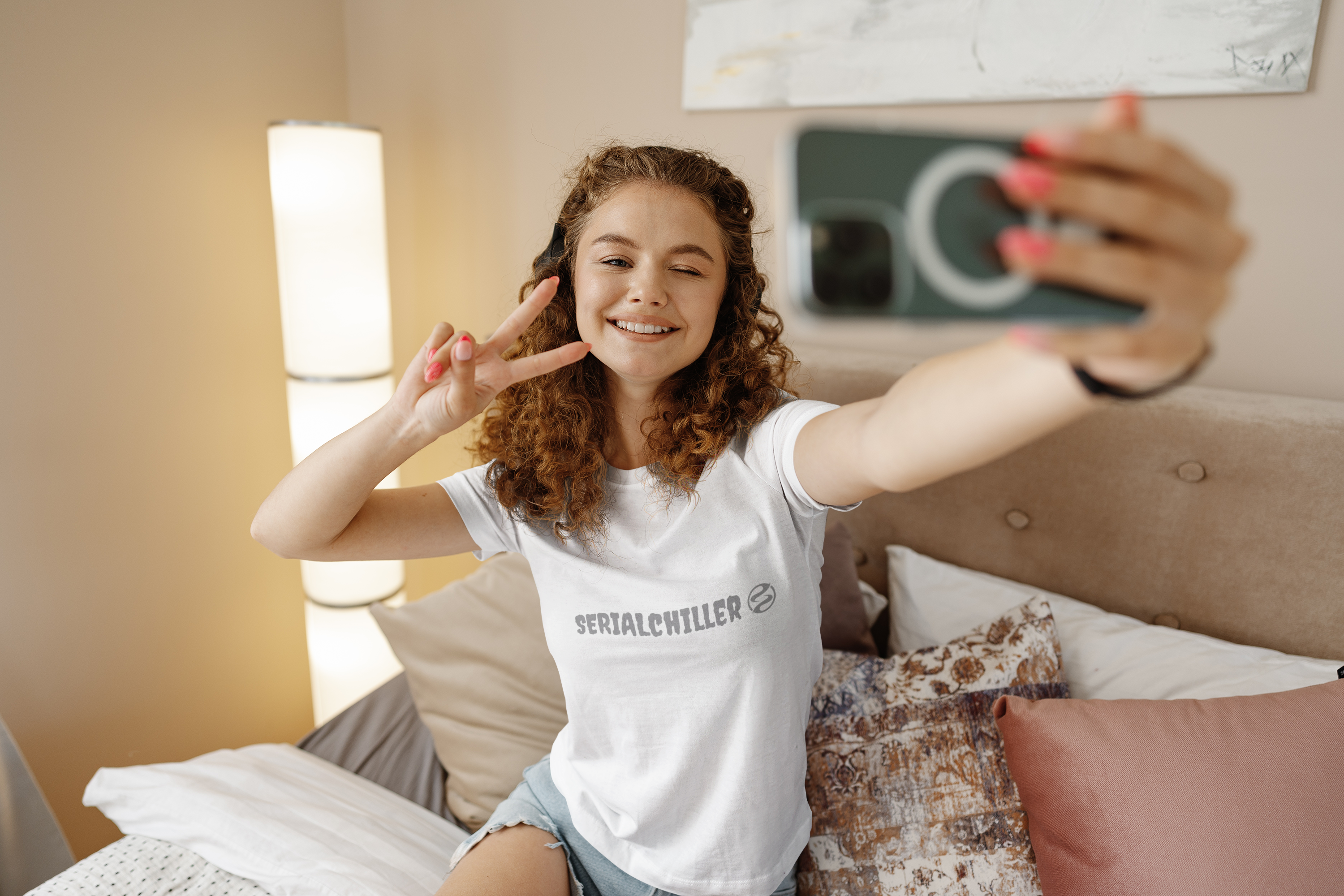 Youth Short Sleeve Tee - "Serial Chiller" - Cool T-Shirt for Kids, Casual Style, Fun Summer Wear, Unique Gift Idea, Comfortable [...] product thumbnail image