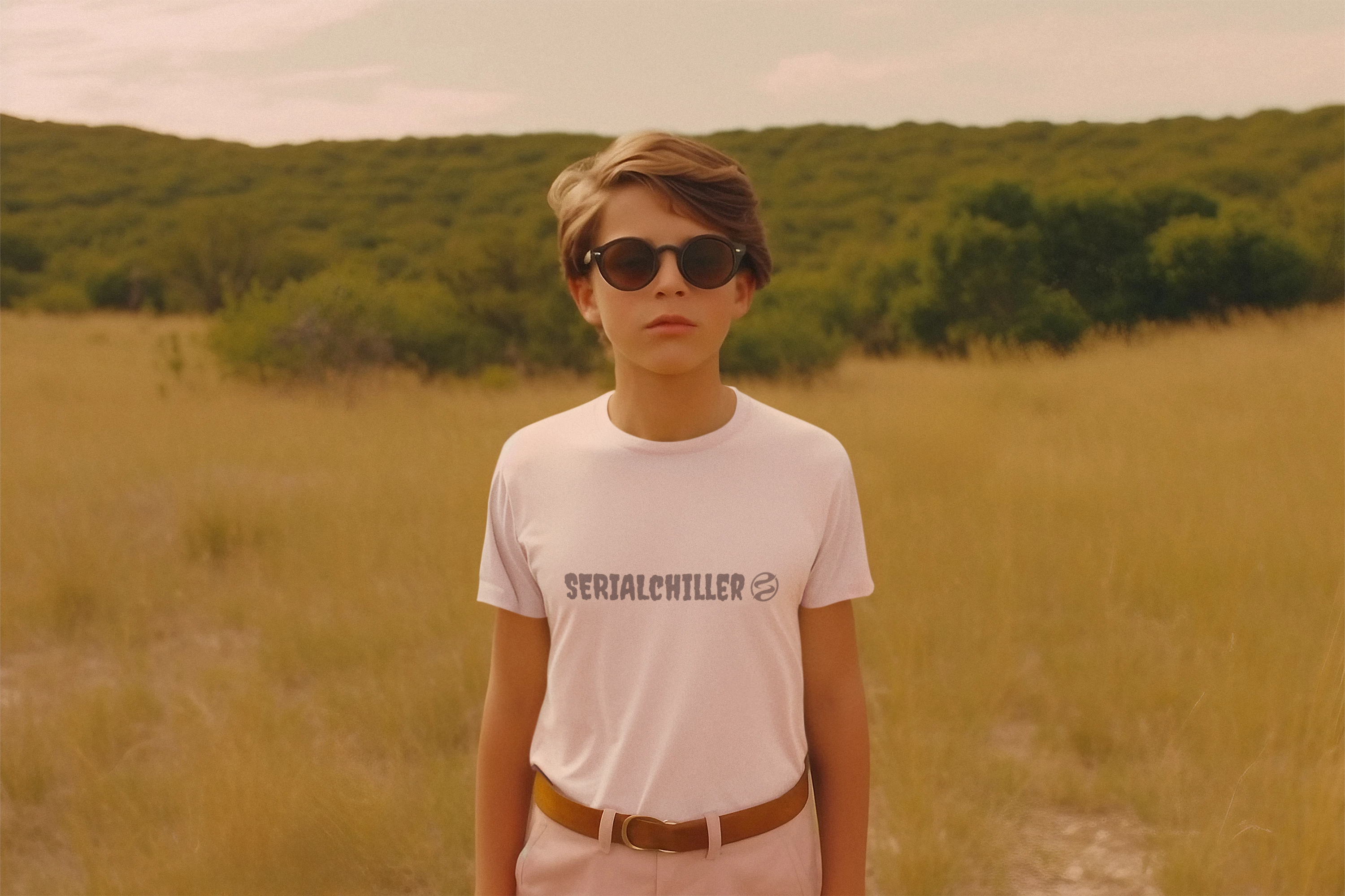 Youth Short Sleeve Tee - "Serial Chiller" - Cool T-Shirt for Kids, Casual Style, Fun Summer Wear, Unique Gift Idea, Comfortable [...] product thumbnail image