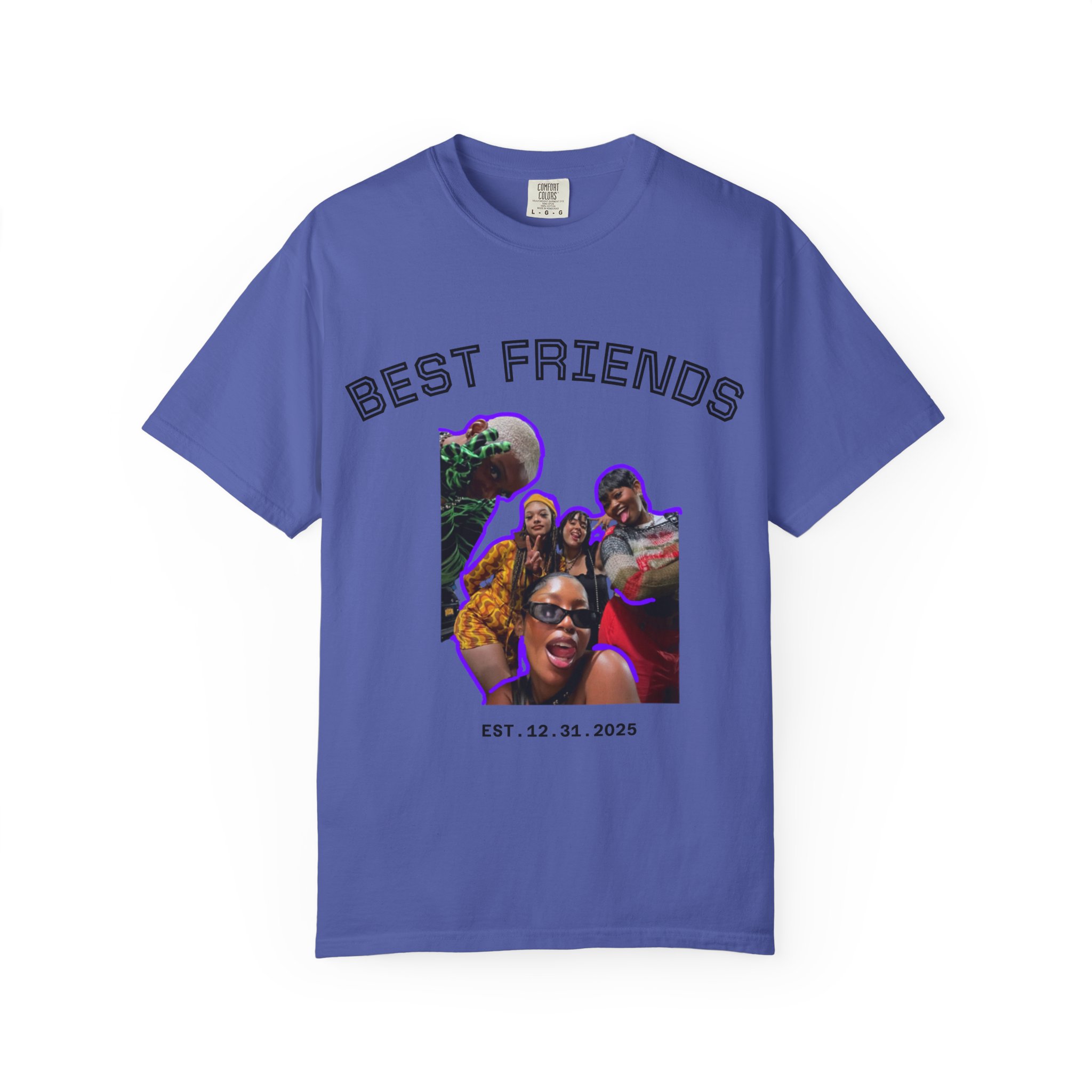 Signing T-shirt -Shirt | Unisex Garment-Dyed Tee for Best Friends, for Friend Groups, Class of 2025, Casual Wear, Statement Shirt, T-shirt for signing product thumbnail image