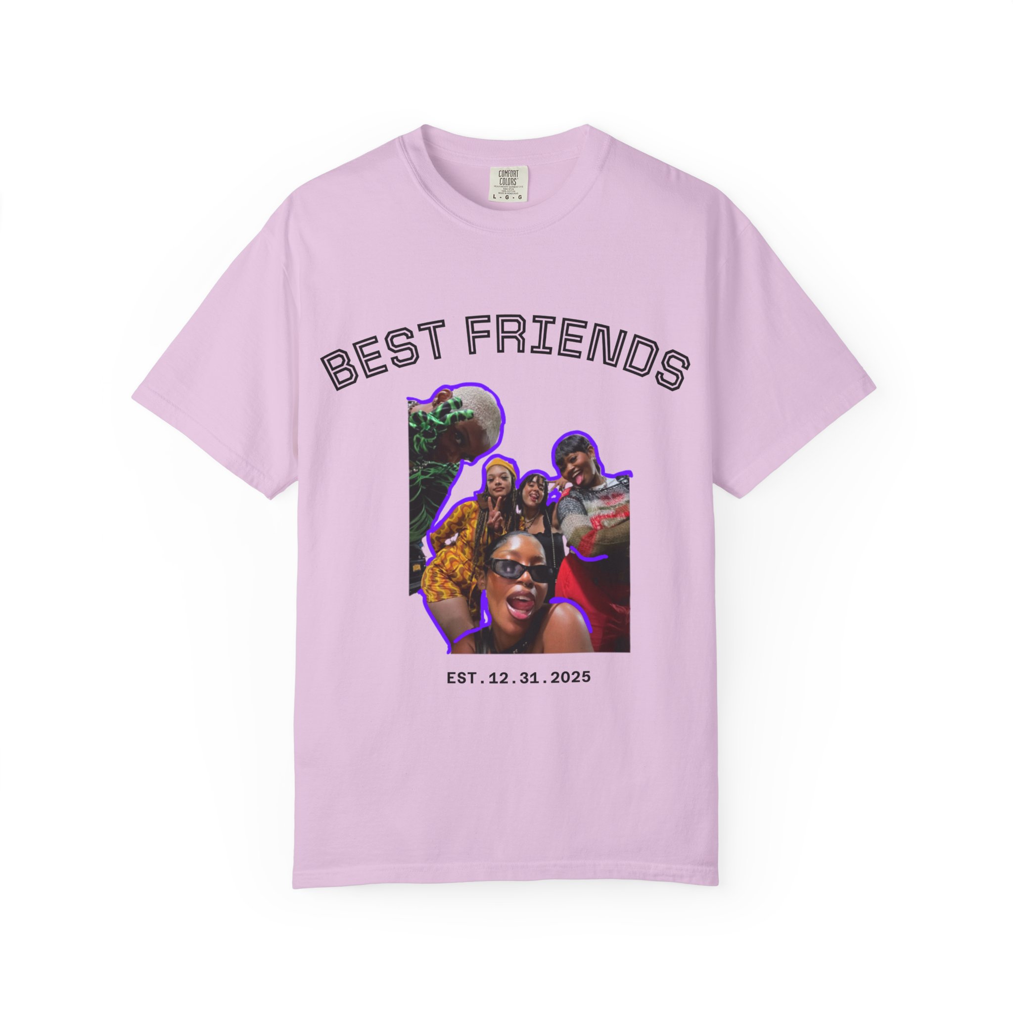 Signing T-shirt -Shirt | Unisex Garment-Dyed Tee for Best Friends, for Friend Groups, Class of 2025, Casual Wear, Statement Shirt, T-shirt for signing product thumbnail image