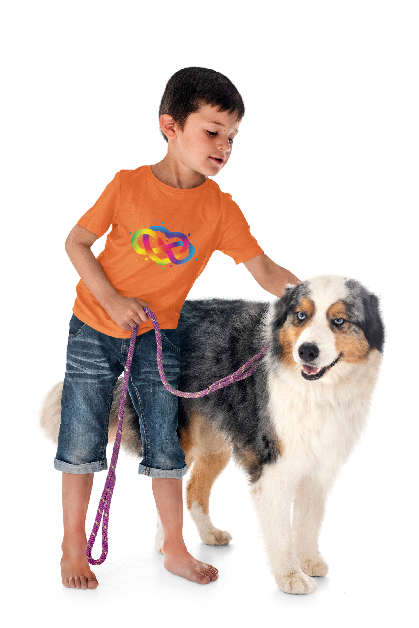 Colorful Infinity Heart Kids Tee - Celebrating Love and Diversity product thumbnail image