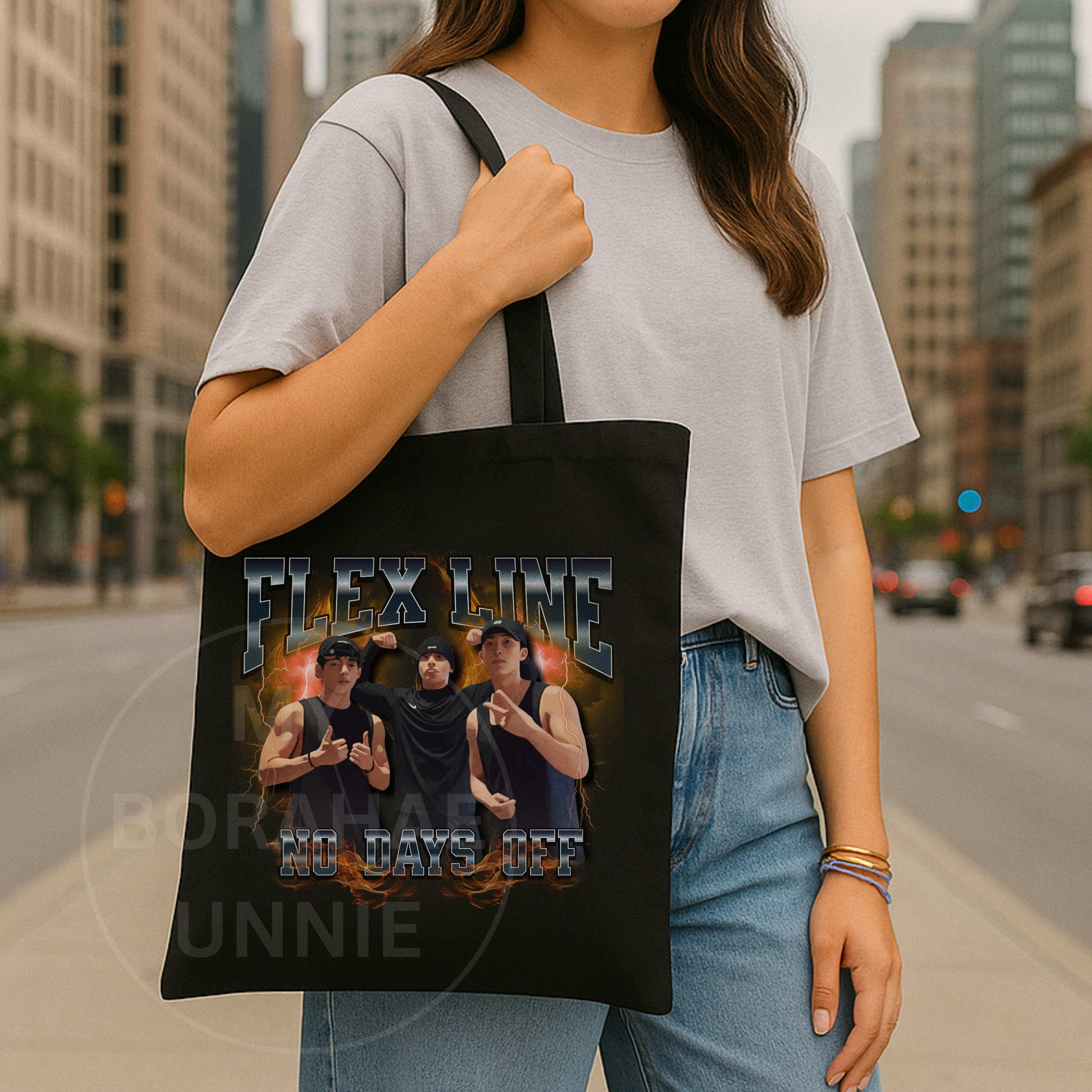 Flex Line Cotton Canvas Tote Bag, Designed by Army for Army product thumbnail image Flex Line Cotton Canvas Tote Bag, Designed by Army for Army product thumbnail image