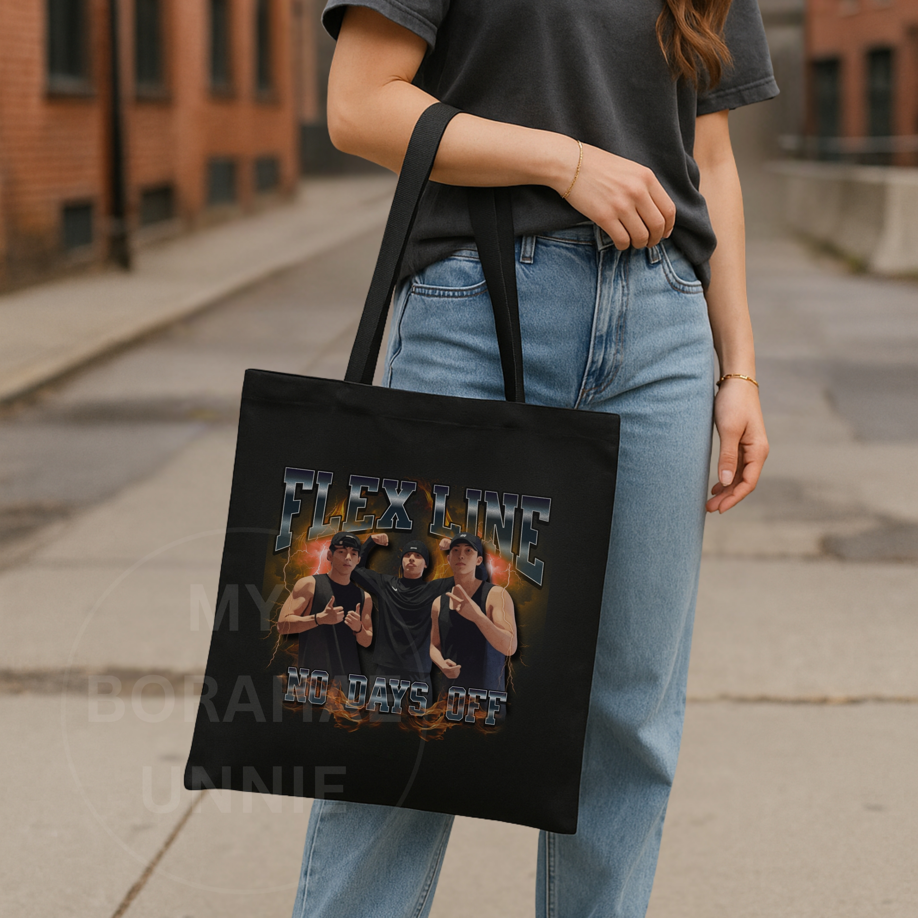 Flex Line Cotton Canvas Tote Bag, Designed by Army for Army product thumbnail image Flex Line Cotton Canvas Tote Bag, Designed by Army for Army product thumbnail image