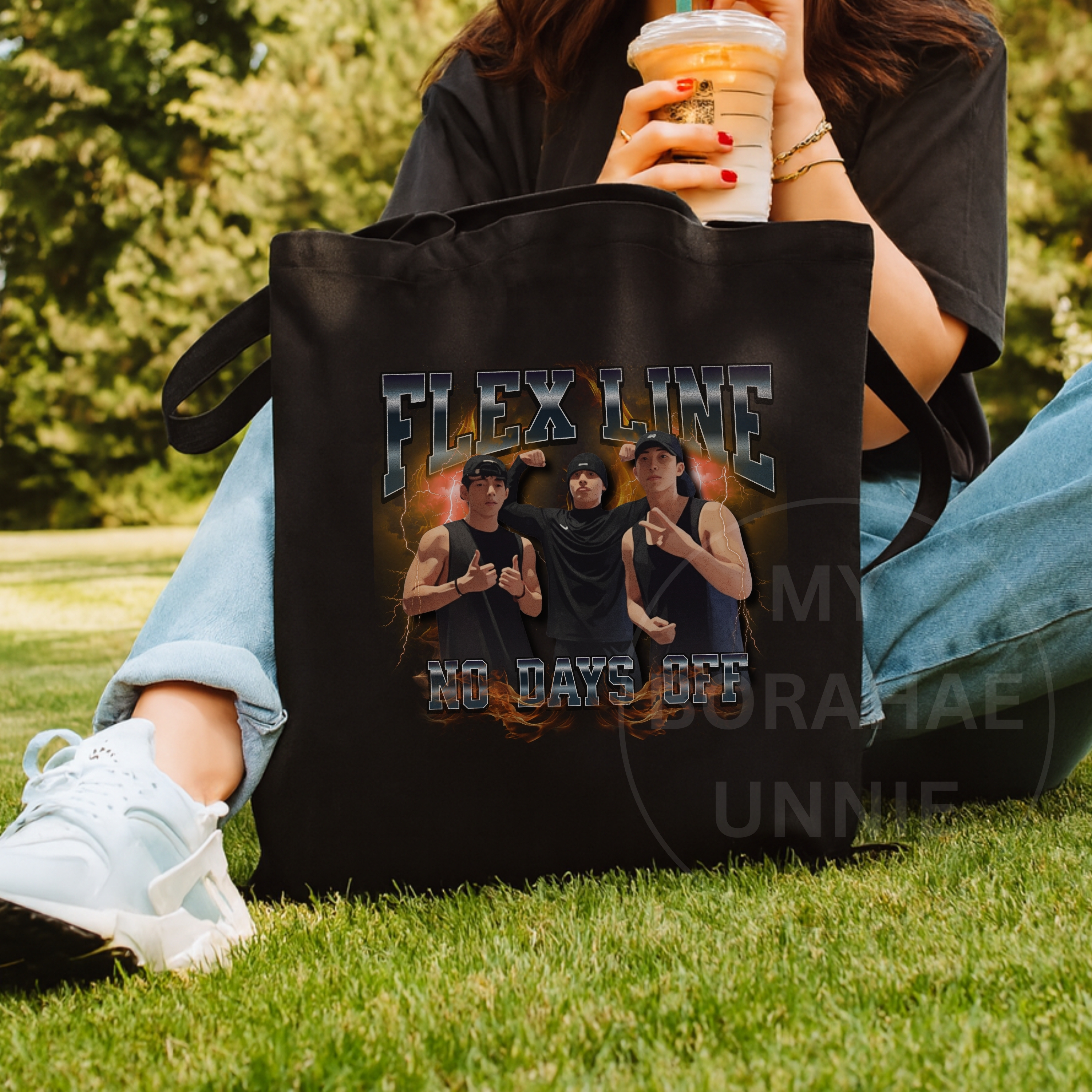 Flex Line Cotton Canvas Tote Bag, Designed by Army for Army product thumbnail image Flex Line Cotton Canvas Tote Bag, Designed by Army for Army product thumbnail image