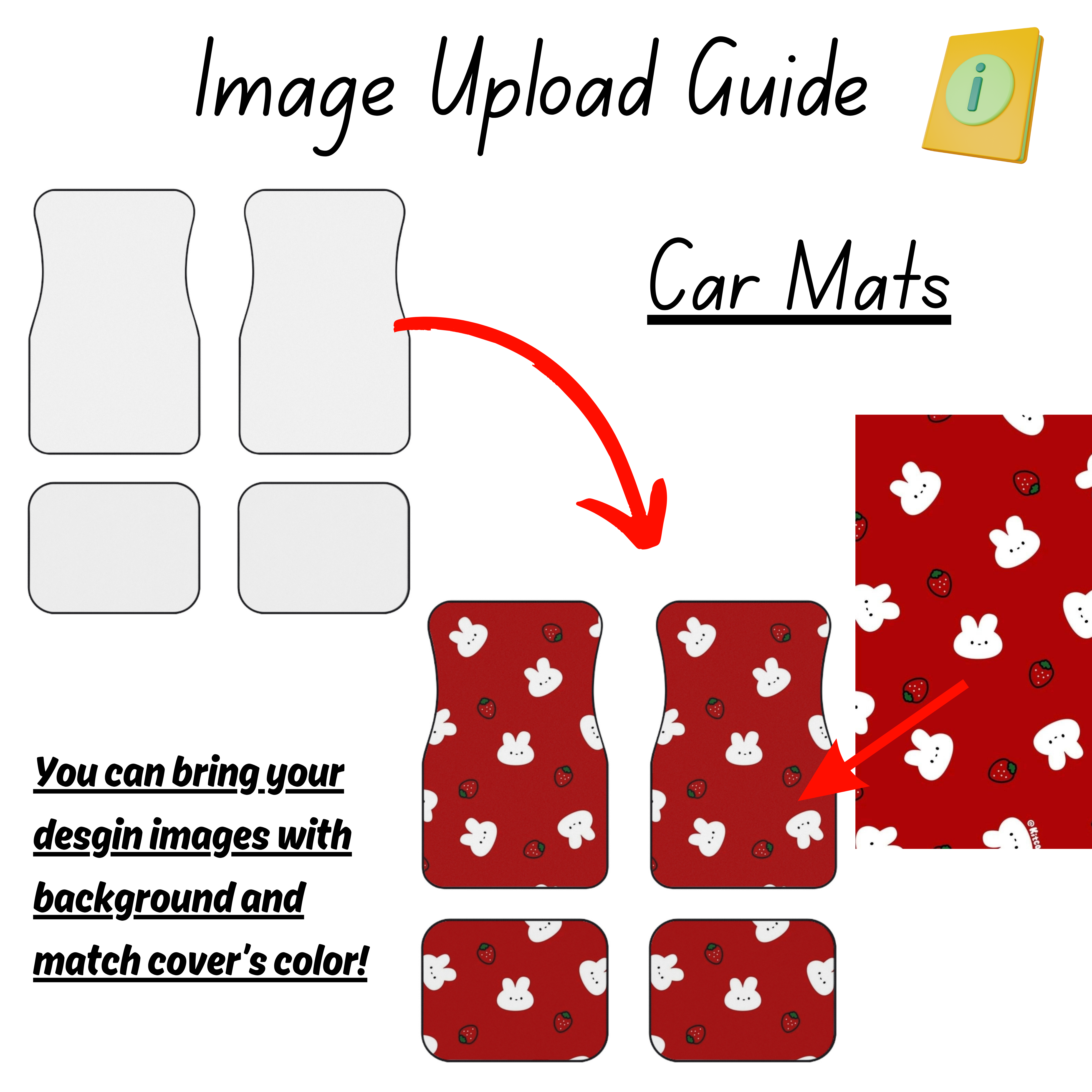 Personalized Car Mats Sets, x4 Customizable Auto Floor Liners, Trendy Vehicle’s Interior, Aesthetic Road Trips, Decor, Car Accessories, Custom Gift ideas product thumbnail image Personalized Car Mats Sets, x4 Customizable Auto Floor Liners, Trendy Vehicle’s Interior, Aesthetic Road Trips, Decor, Car Accessories, Custom Gift ideas product thumbnail image