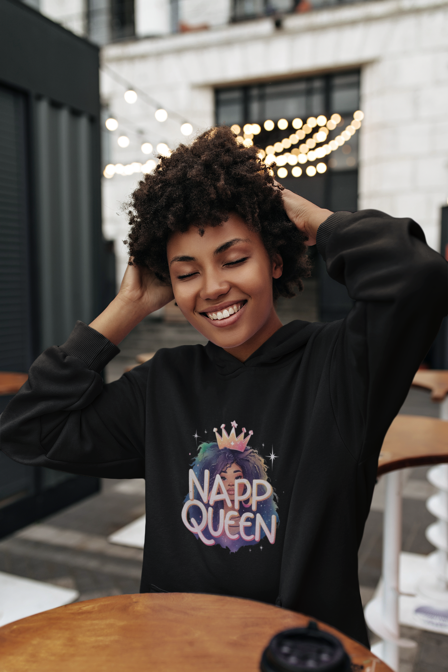 Napp Queen Hoodie - Natural Proud Unapologetic Unisex Sweatshirt Napp Queen Hoodie - Natural Proud Unapologetic Unisex Sweatshirt