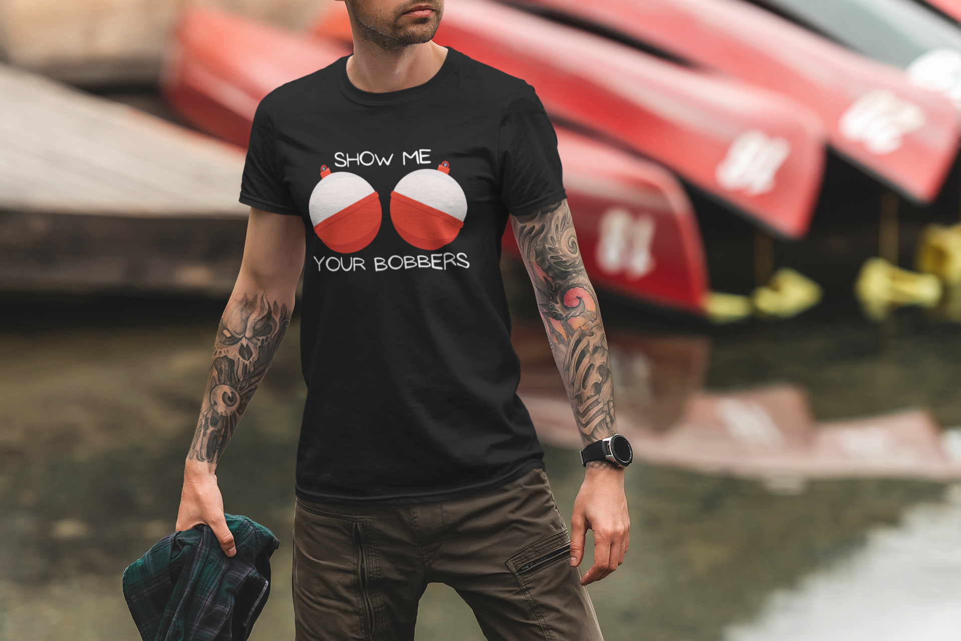 Show Me Your Bobbers Soft Style T-Shirt product thumbnail image Show Me Your Bobbers Soft Style T-Shirt product thumbnail image