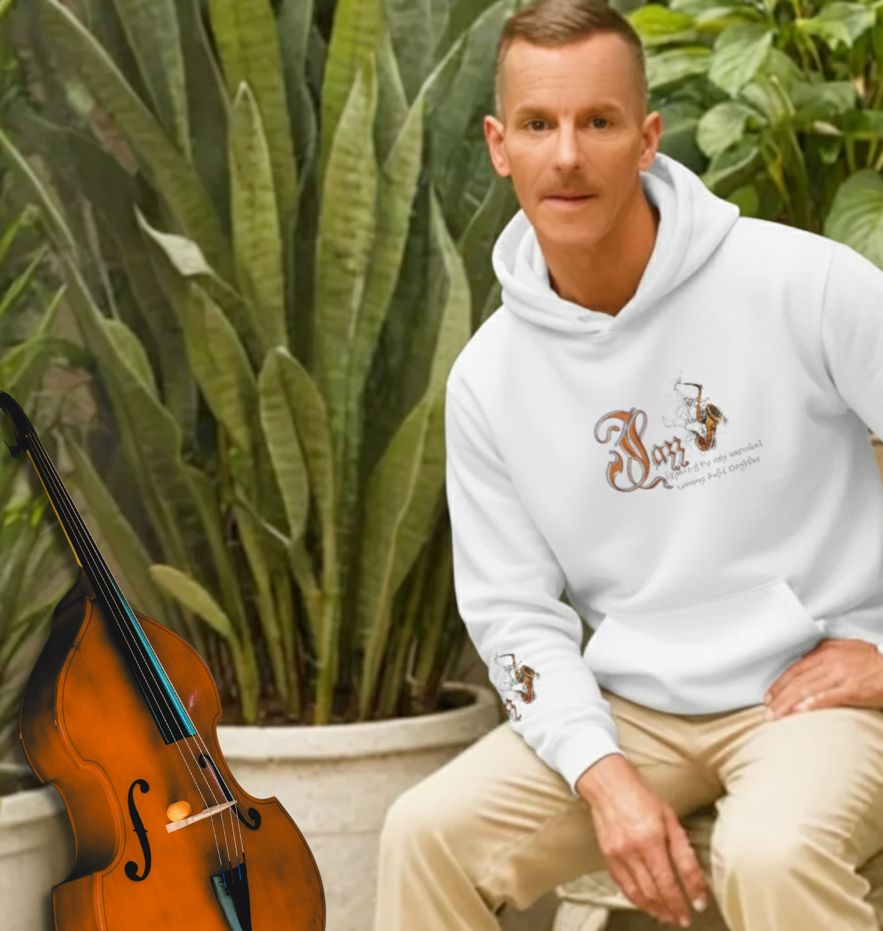 ZEAUXDIAC Jazz Hoodie | Mystical New Orleans Astrology Sweatshirt, Unisex Celestial Streetwear, perfect gift for the cosmically inclined and New Orleans fans alike product thumbnail image