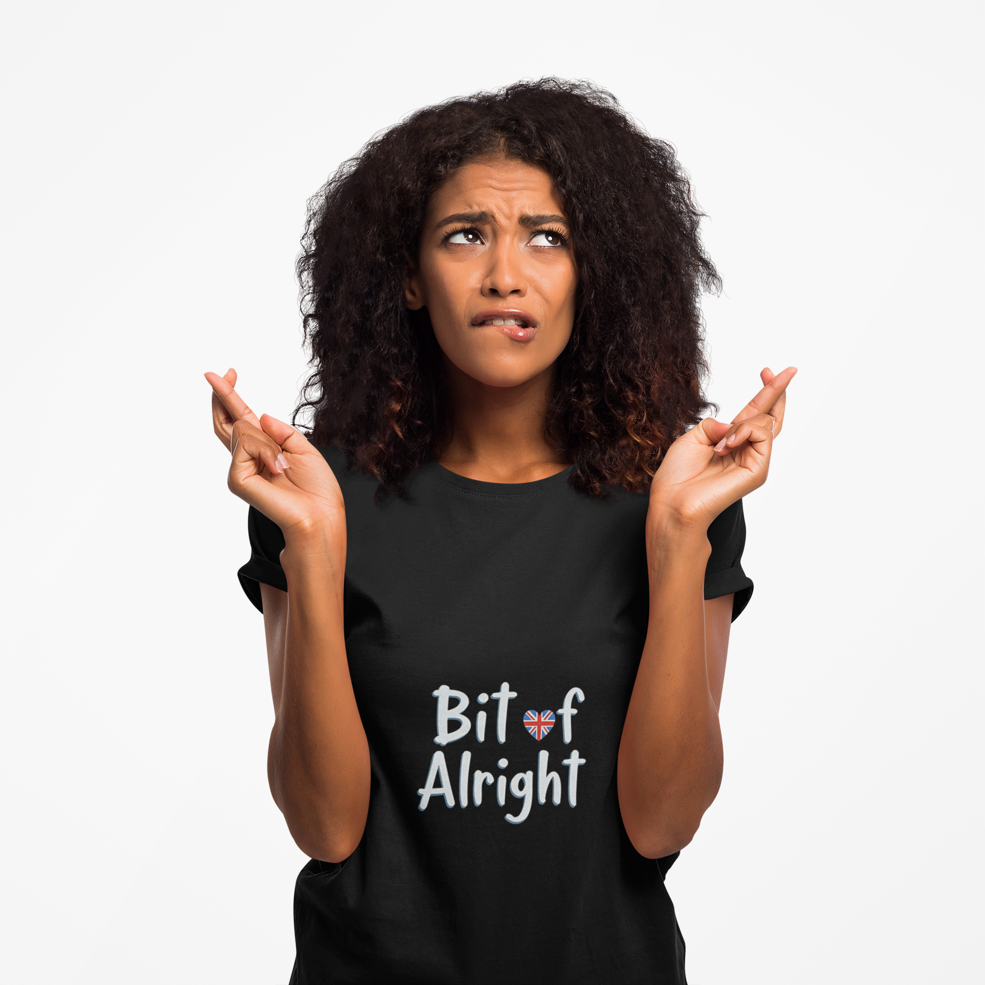 Unisex Heavy Cotton Tee – Bit of Alright, Casual Wear, Gift for Friends, Funny Graphic Tee, Everyday Comfort, Cool Trendy Shirt product thumbnail image