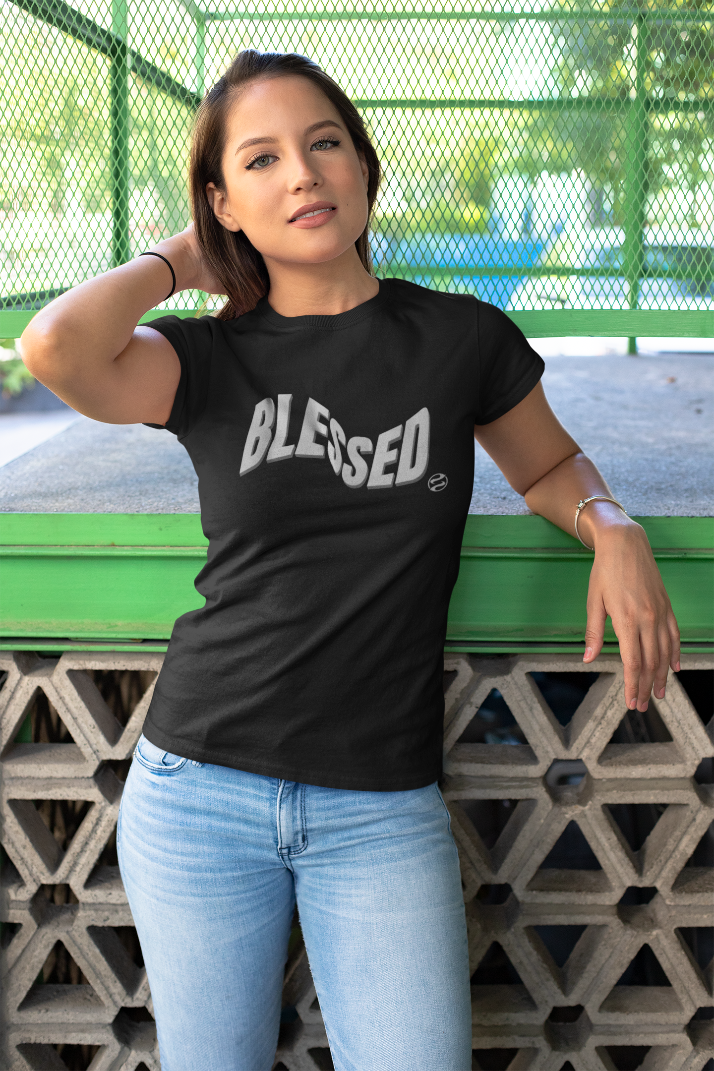 Blessed Boyfriend Tee for Women product thumbnail image