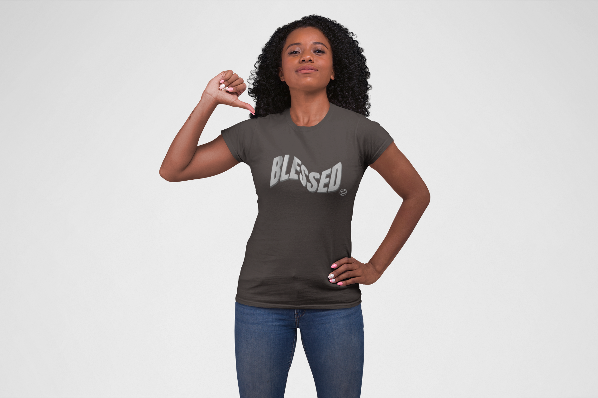 Blessed Boyfriend Tee for Women product thumbnail image