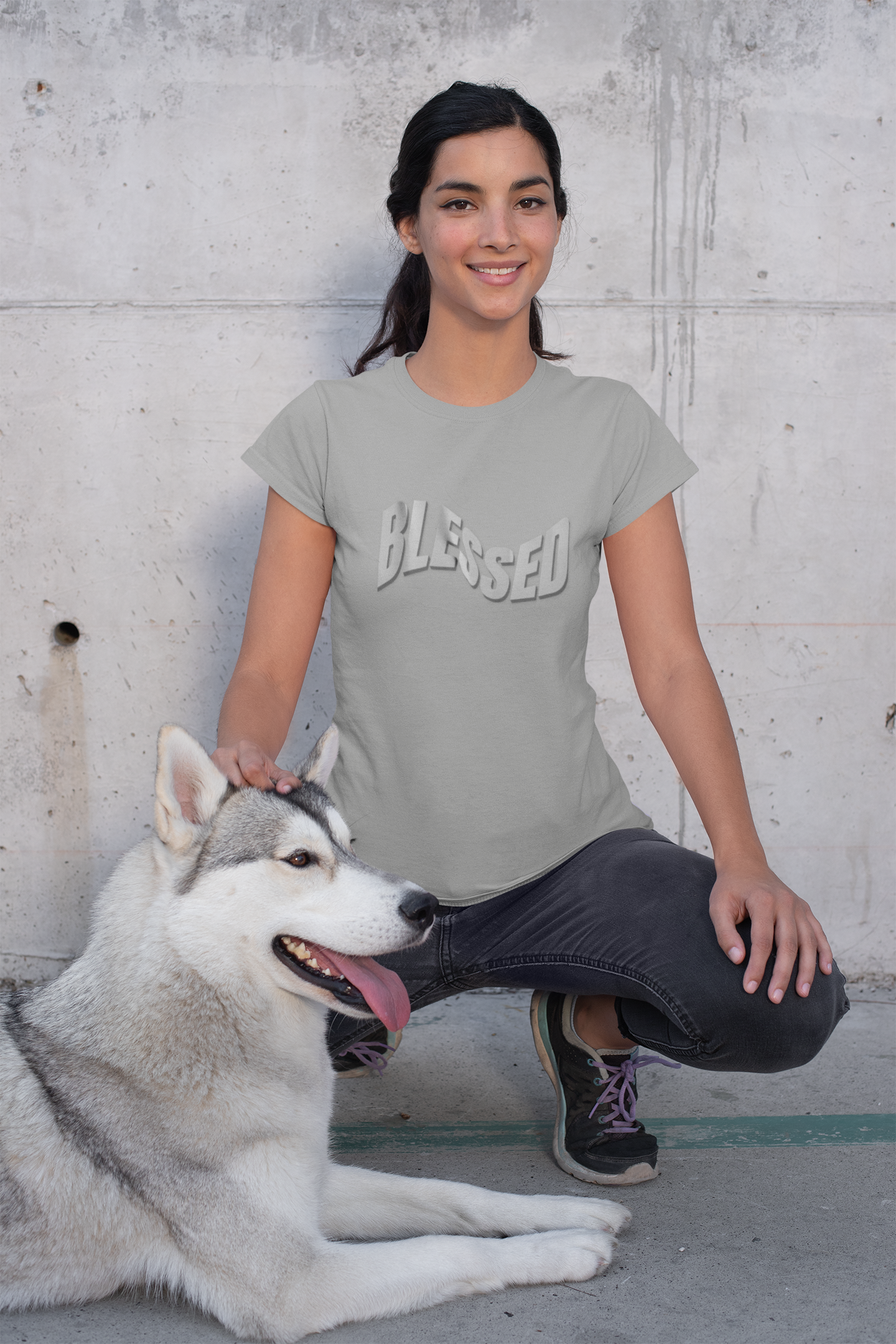 Blessed Boyfriend Tee for Women product thumbnail image