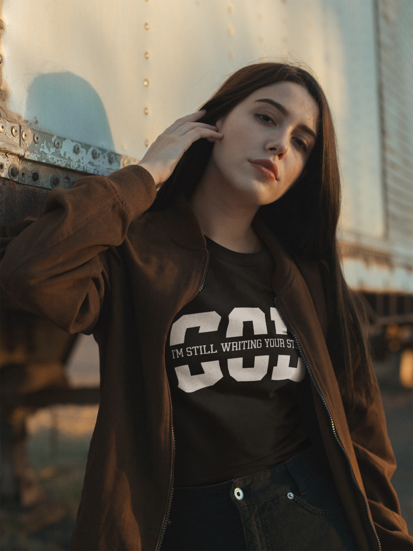 I'm Still Writing Your Story, GOD Inspirational Quote Tee, Comfort and Style for Writers, Gift for Book Lovers, Casual Wear, Spiritual, Everyday Comfort product thumbnail image