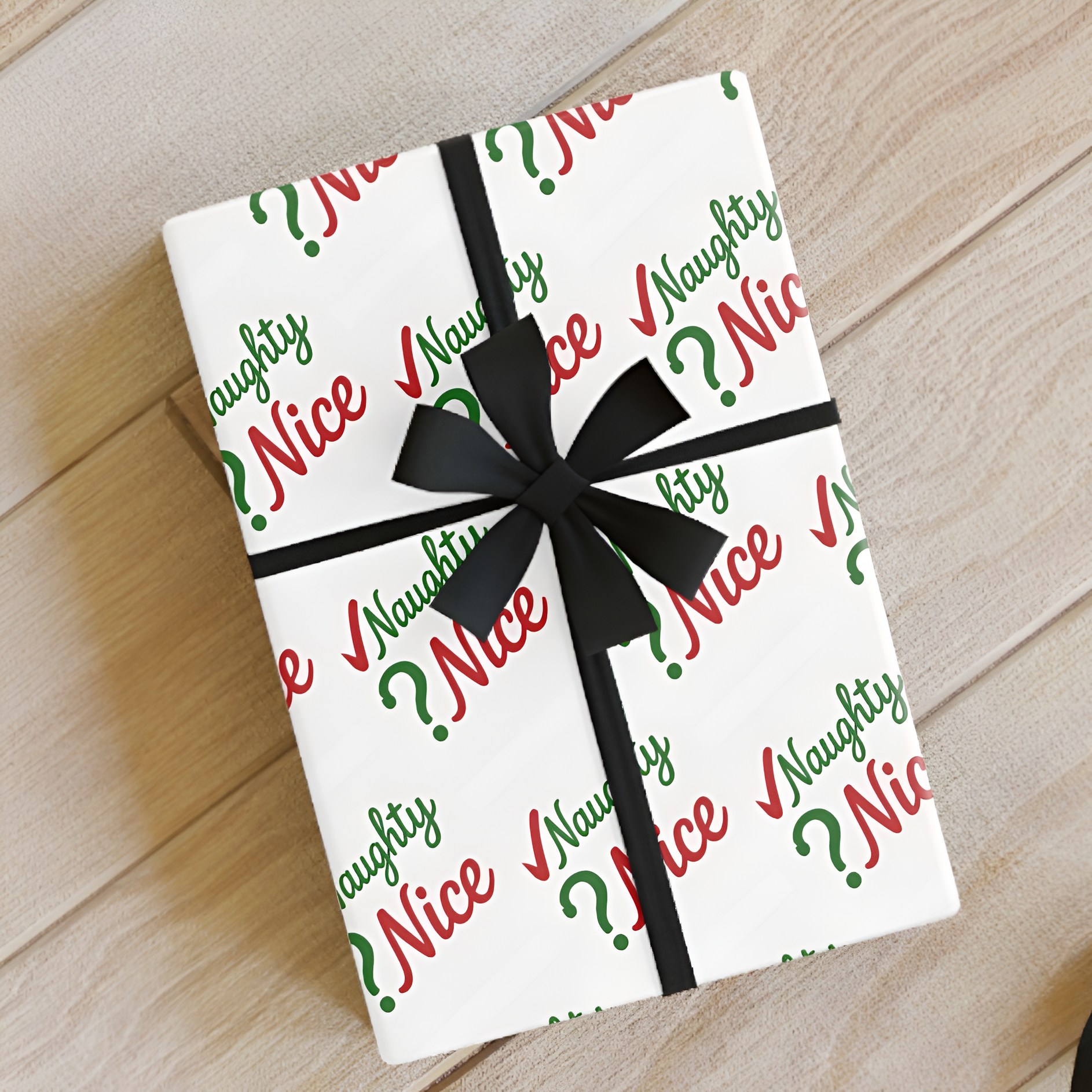 Naughty or Nice- Holiday Gift Wrapping Paper Roll - Christmas Theme, Eco-friendly, Gift Wrap, Seasonal Décor, Party Supplies, Santa & Grinch Design product thumbnail image Naughty or Nice- Holiday Gift Wrapping Paper Roll - Christmas Theme, Eco-friendly, Gift Wrap, Seasonal Décor, Party Supplies, Santa & Grinch Design product thumbnail image