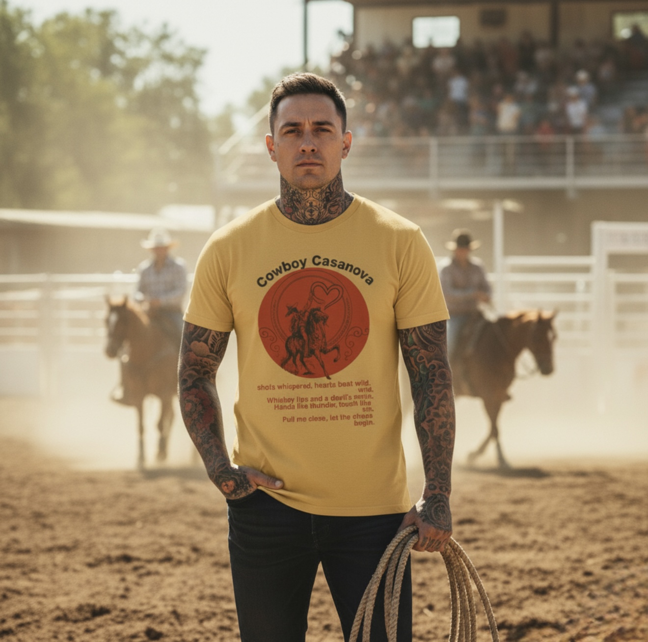 Cowboy Casanova Unisex T-Shirt, Western Theme Tee, Unique Graphic Tee, Casual Wear, Perfect Gift for Rodeo Fans