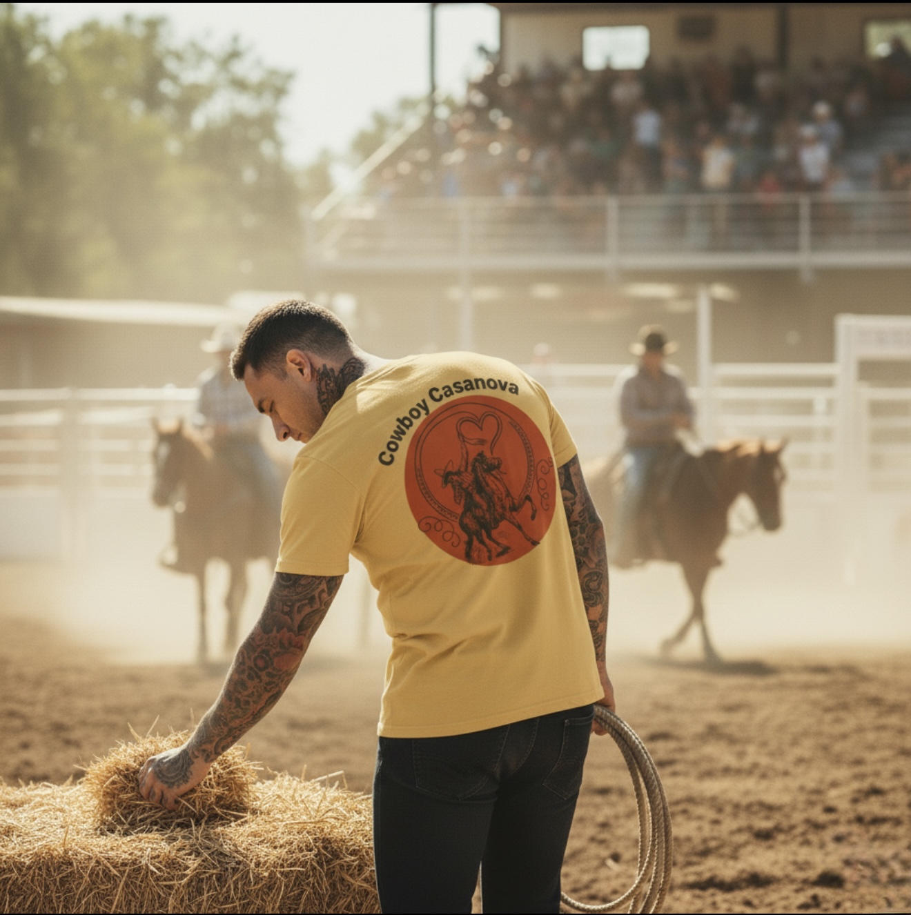 Cowboy Casanova Unisex T-Shirt, Western Theme Tee, Unique Graphic Tee, Casual Wear, Perfect Gift for Rodeo Fans product thumbnail image