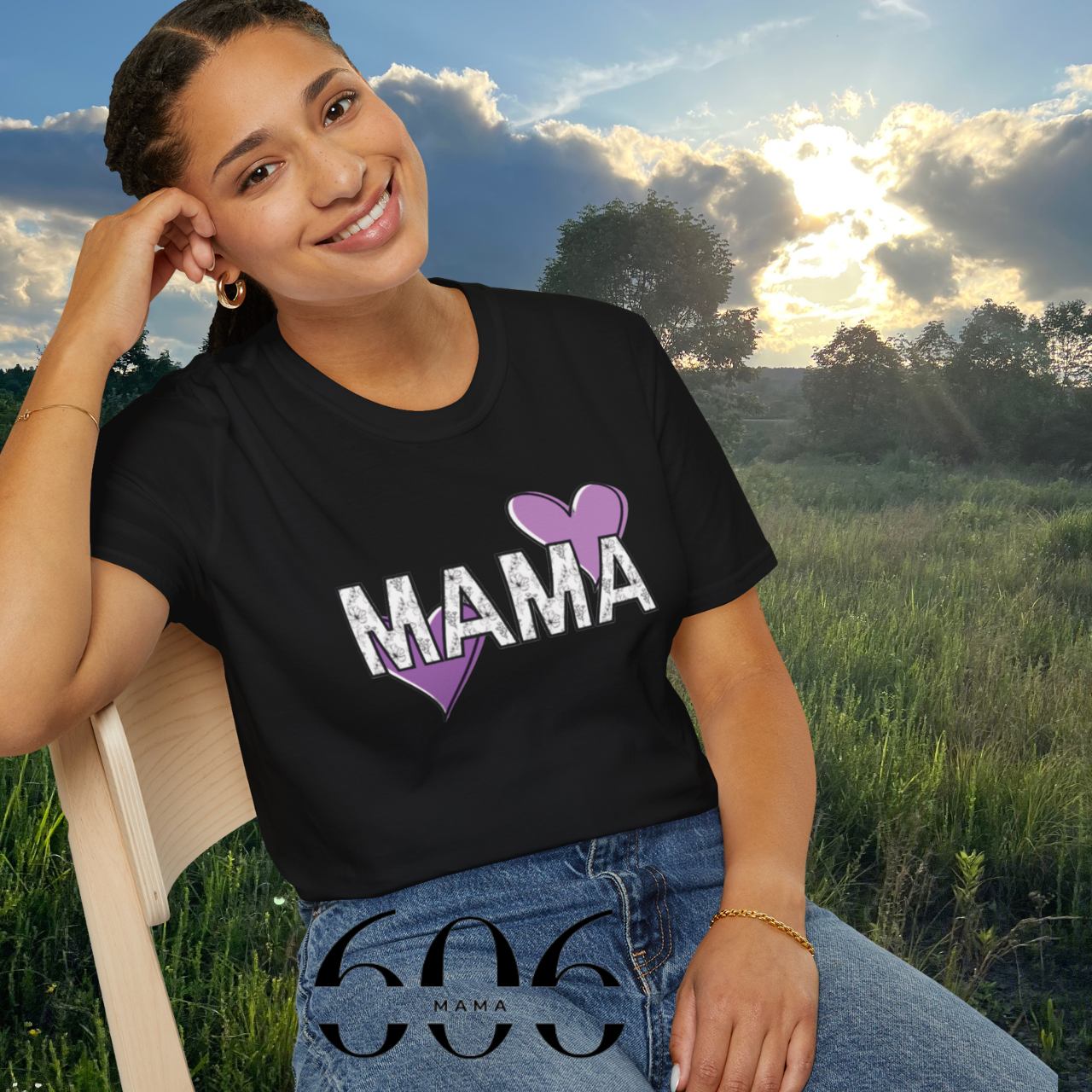 Mama Love Unisex Softstyle T-Shirt | Perfect Gift for Moms | Mother's Day, Birthday, Casual Wear, Family Gatherings, Graphic Tee