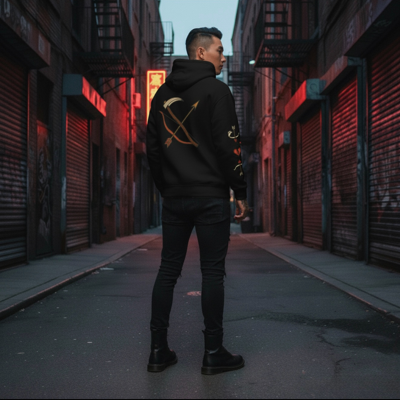 Hooded Tee | Heartbreak Hotel Streetwear Collection product thumbnail image