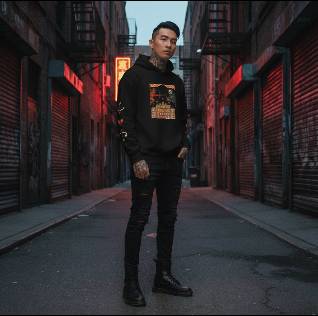 Hooded Tee | Heartbreak Hotel Streetwear Collection product thumbnail image