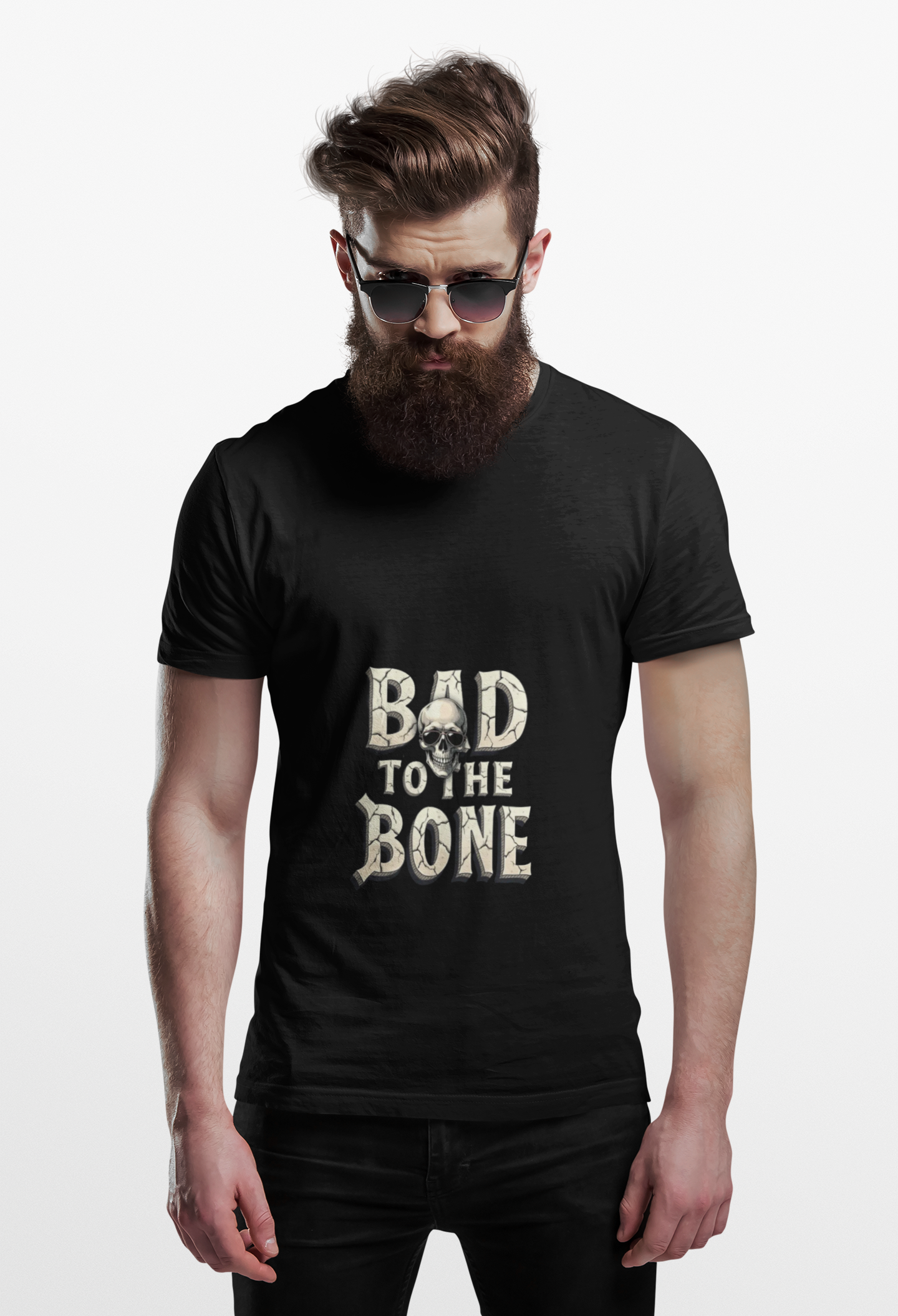 Bad to the Bone Men's Tee - Classic Rock Music Lover Gift product thumbnail image