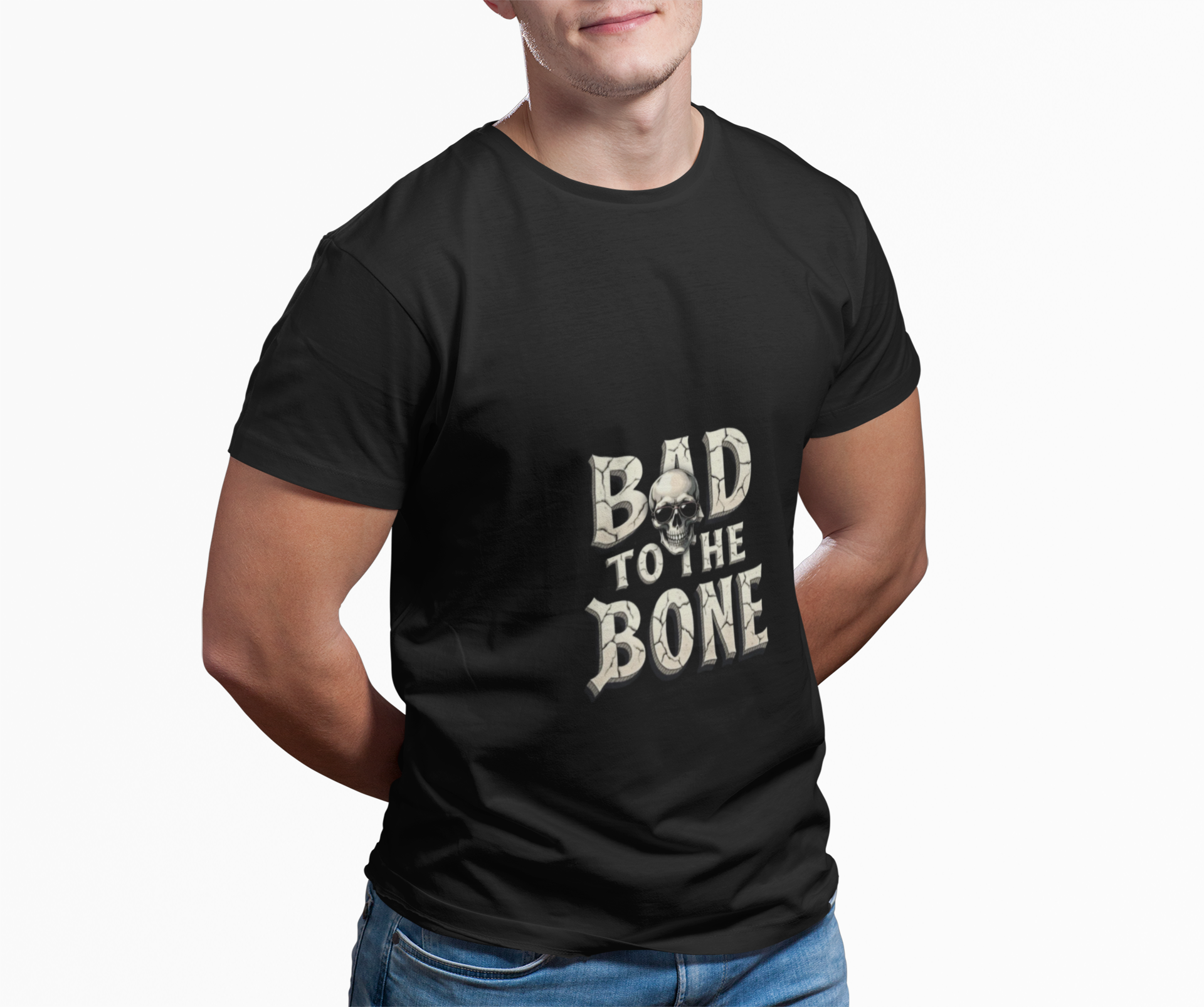 Bad to the Bone Men's Tee - Classic Rock Music Lover Gift product thumbnail image Bad to the Bone Men's Tee - Classic Rock Music Lover Gift product thumbnail image
