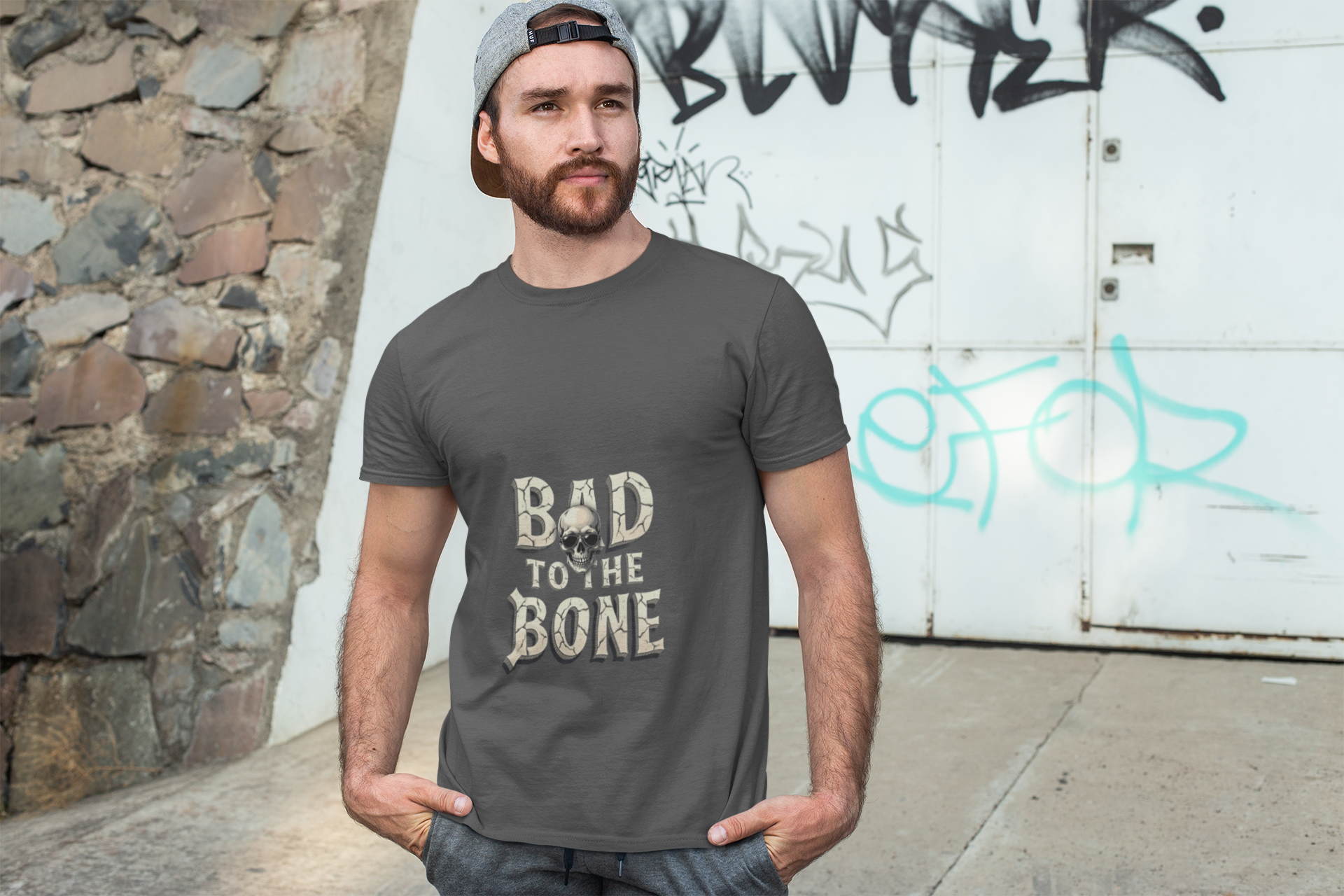 Bad to the Bone Men's Tee - Classic Rock Music Lover Gift product thumbnail image Bad to the Bone Men's Tee - Classic Rock Music Lover Gift product thumbnail image