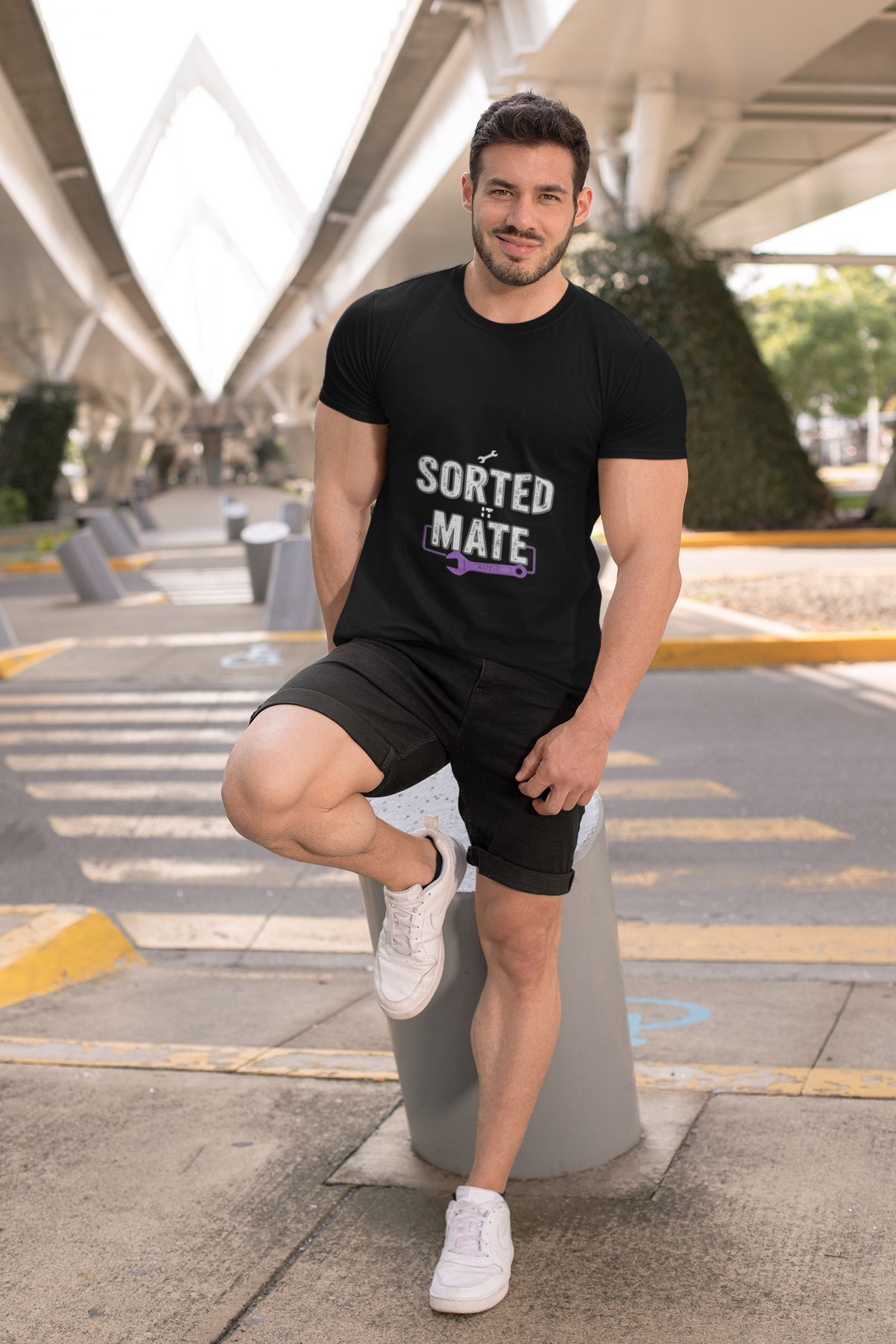 Men's Casual Humor Tee – Sorted Mate Heavy Cotton, Perfect Gift Idea product thumbnail image
