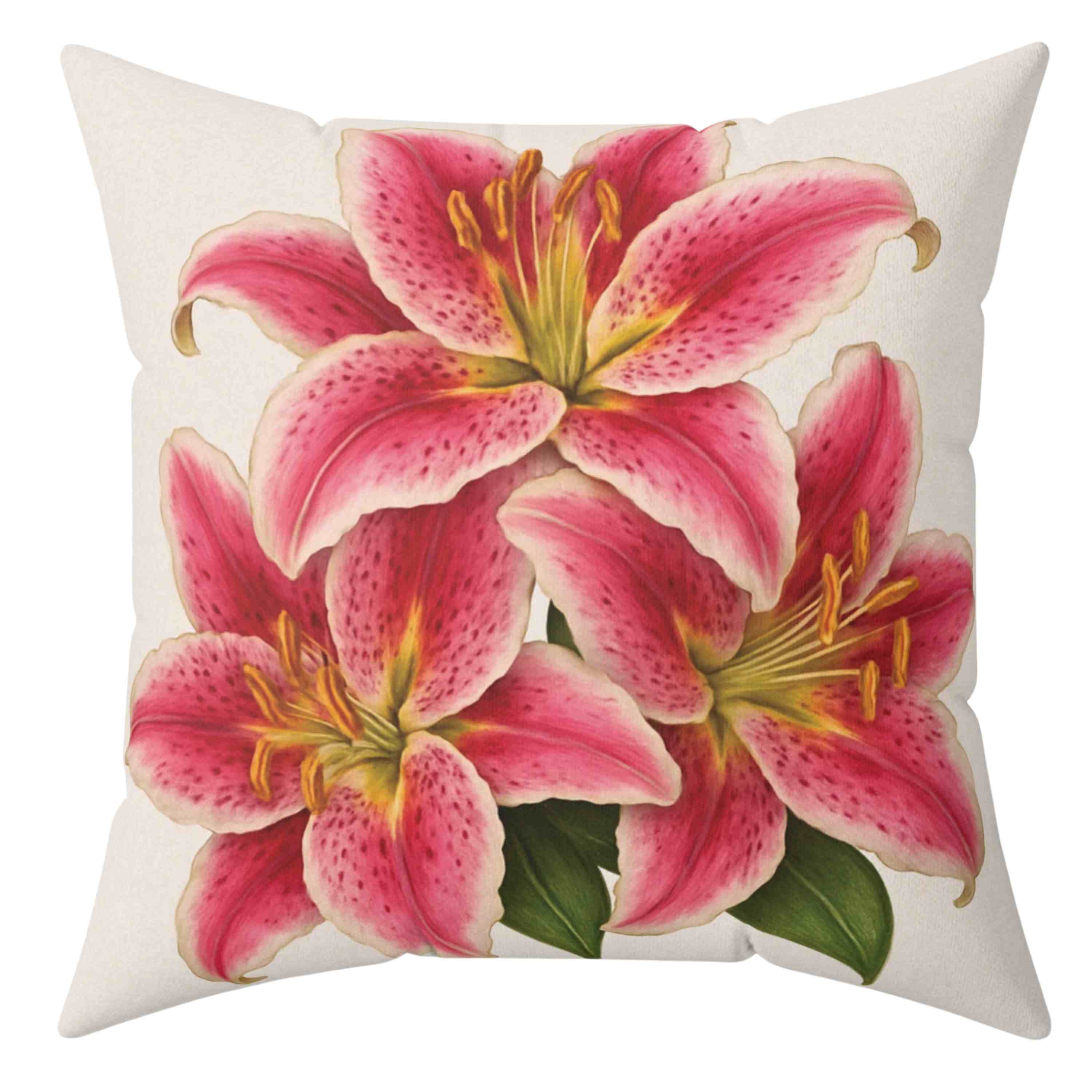 Stargazer with 2 sides Square Pillow, Decorative Pillow, Home Décor, Gift for Her, Spring Decor, Flower Accent Cushion, Collectors product thumbnail image