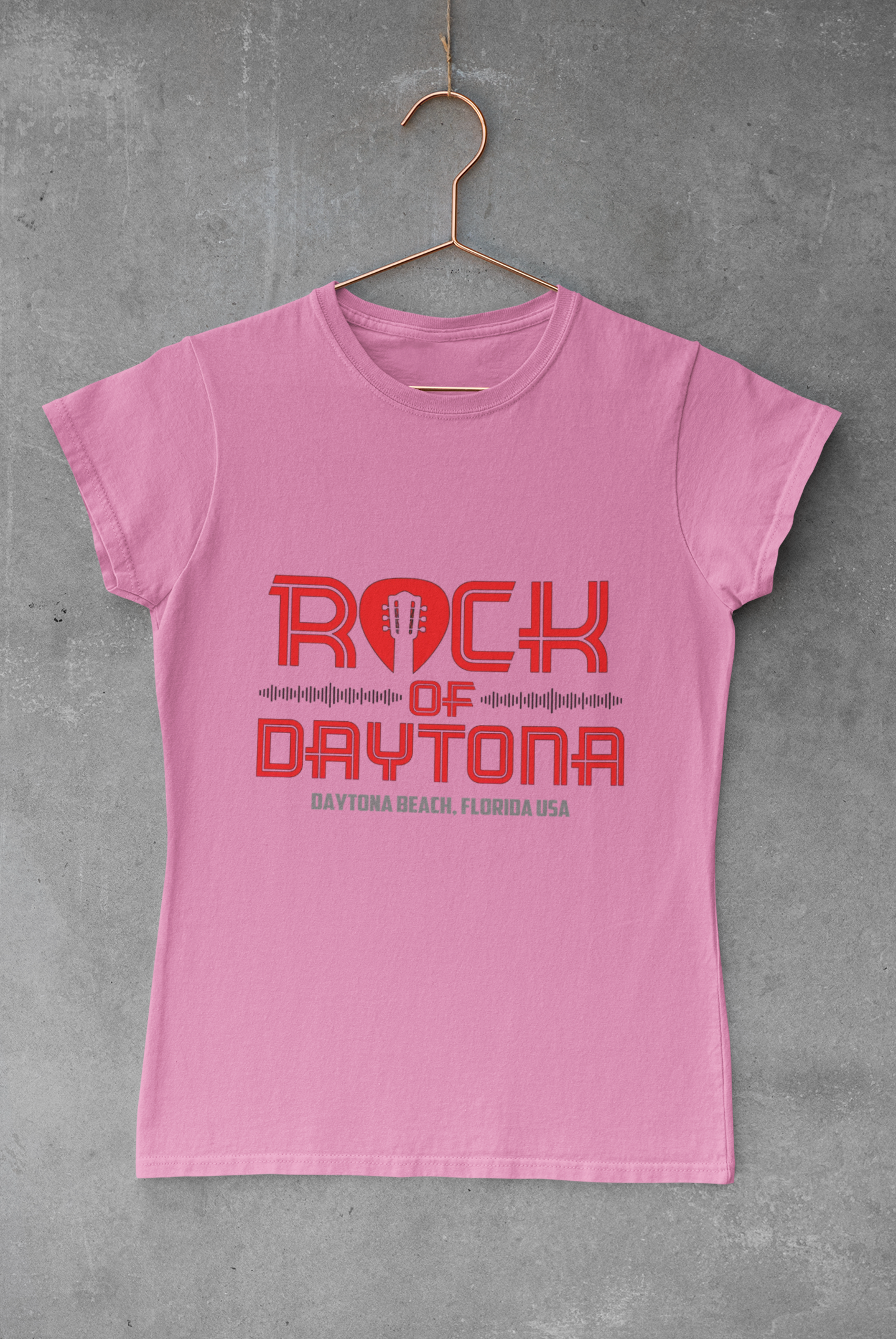 Daytona Rock Women's Tee, Casual Summer Top, Rock Music Shirt, Beachwear, Vacation Outfit, Gift for Concert Lovers product thumbnail image