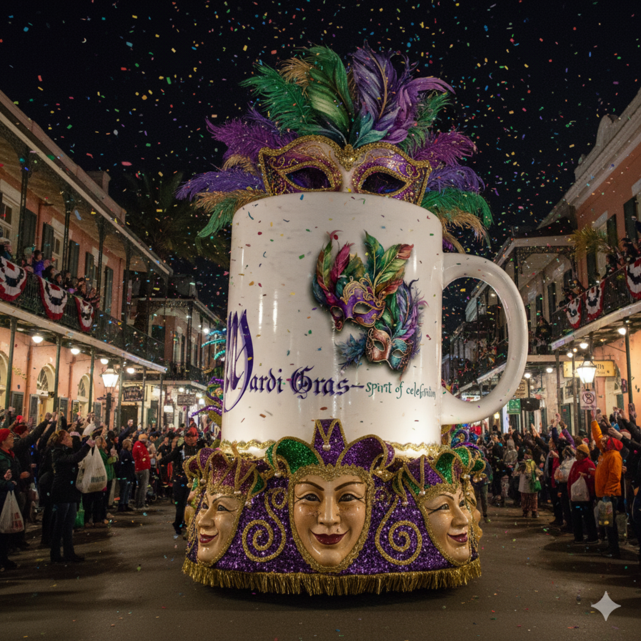 ZEAUXDIAC Mardi Gras Mug | Celestial Astrology & New Orleans Art Coffee cup, gift ideas for New Orleans lovers and Carnival enthusiasts product thumbnail image ZEAUXDIAC Mardi Gras Mug | Celestial Astrology & New Orleans Art Coffee cup, gift ideas for New Orleans lovers and Carnival enthusiasts product thumbnail image